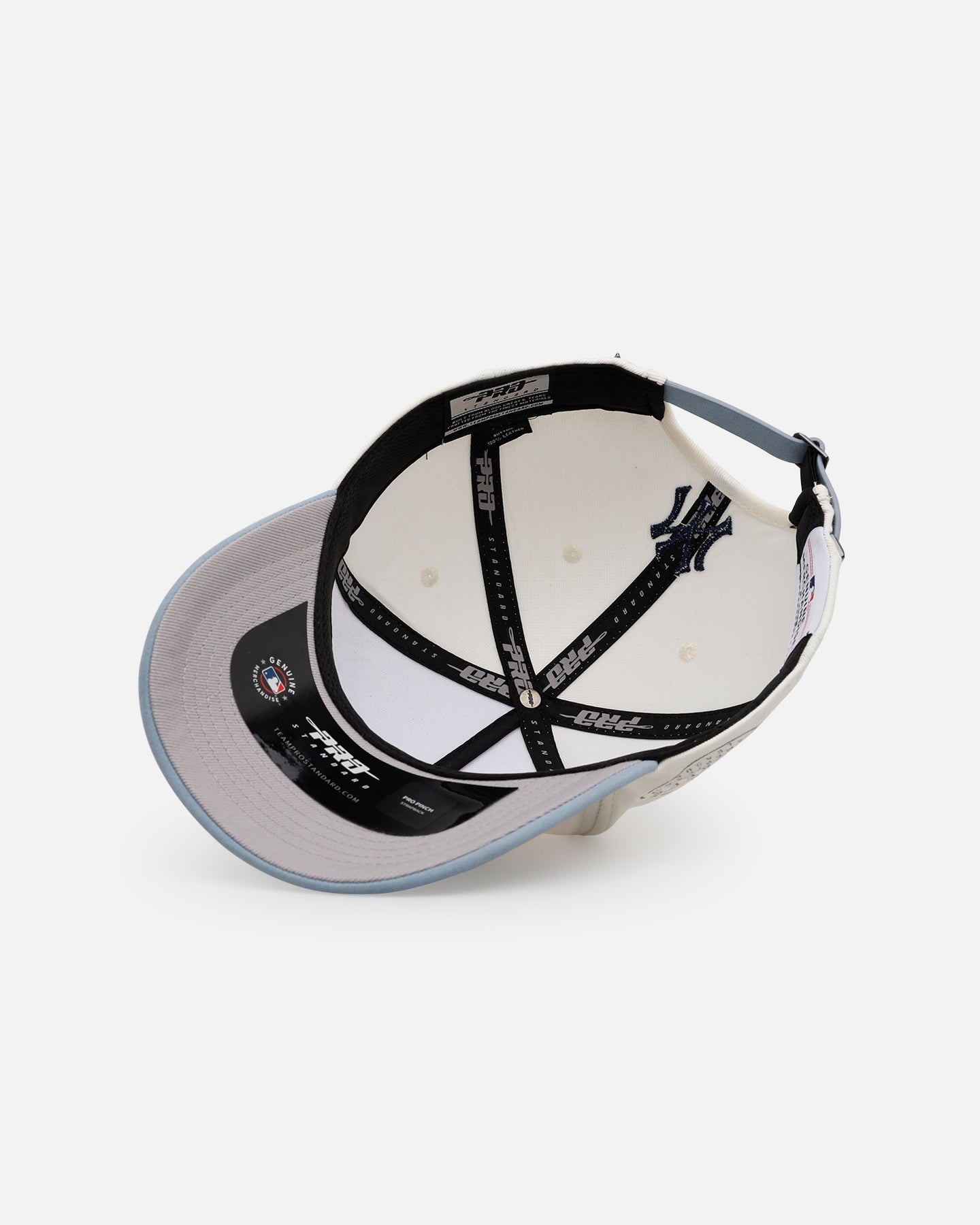Pro Standard New York Yankees 'Stamped' Pro Pinch Strapback Eggshell