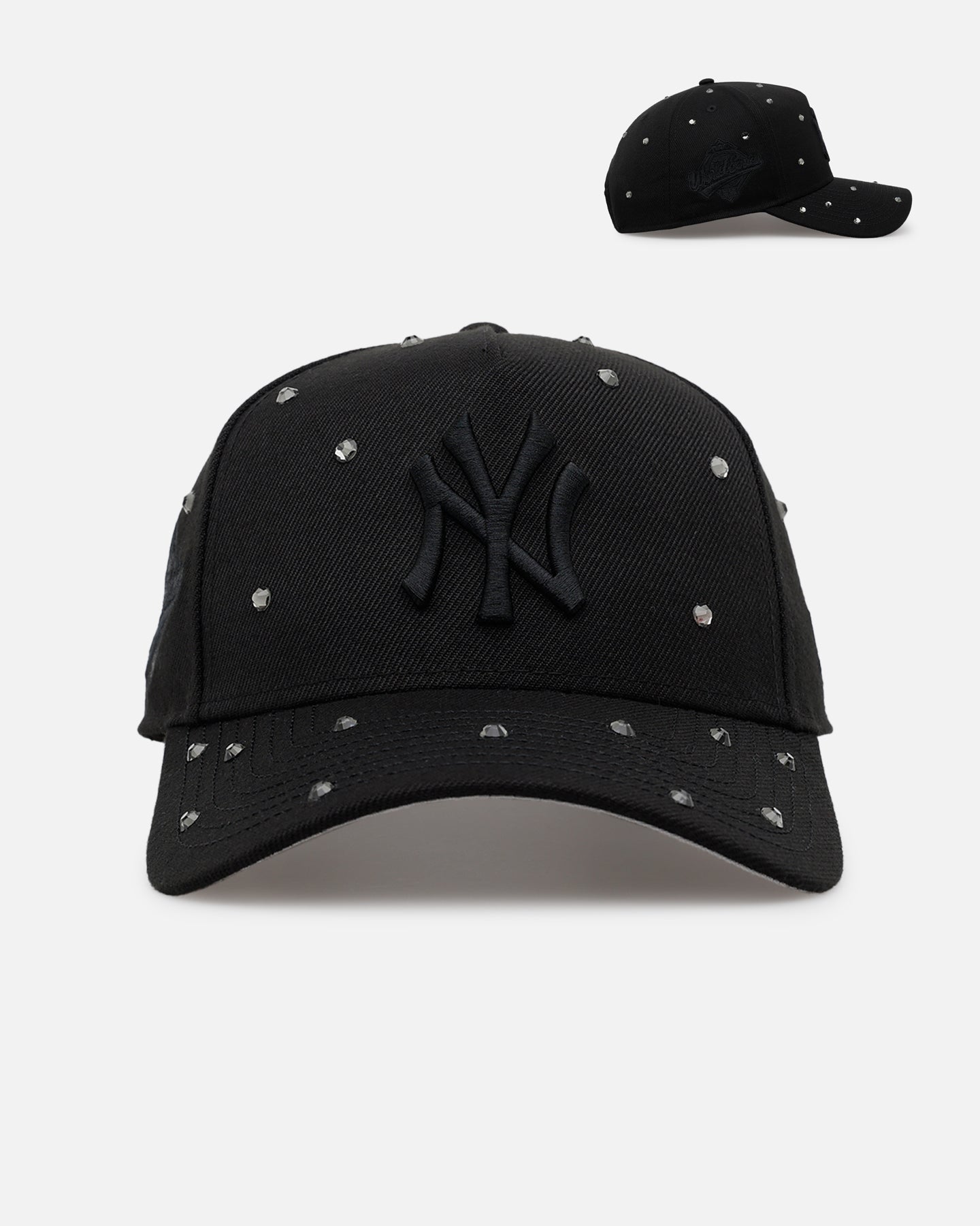 New Era New York Yankees  'Embellishment' 9FORTY A-Frame Snapback Black/Black