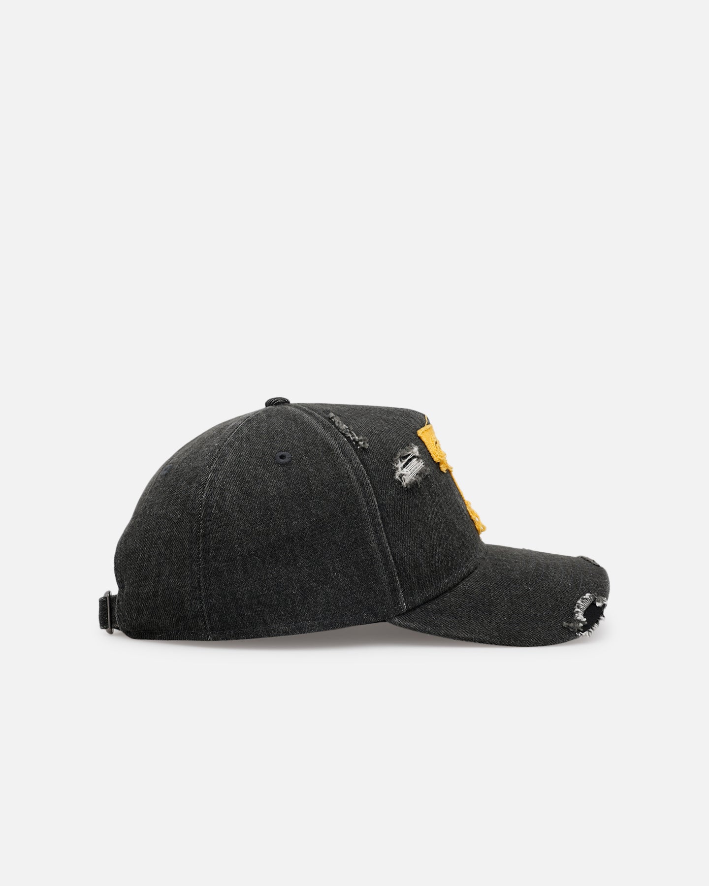New Era Texas Rangers 'Distressed Denim 2.0' 9FORTY A-Frame Strapback Black