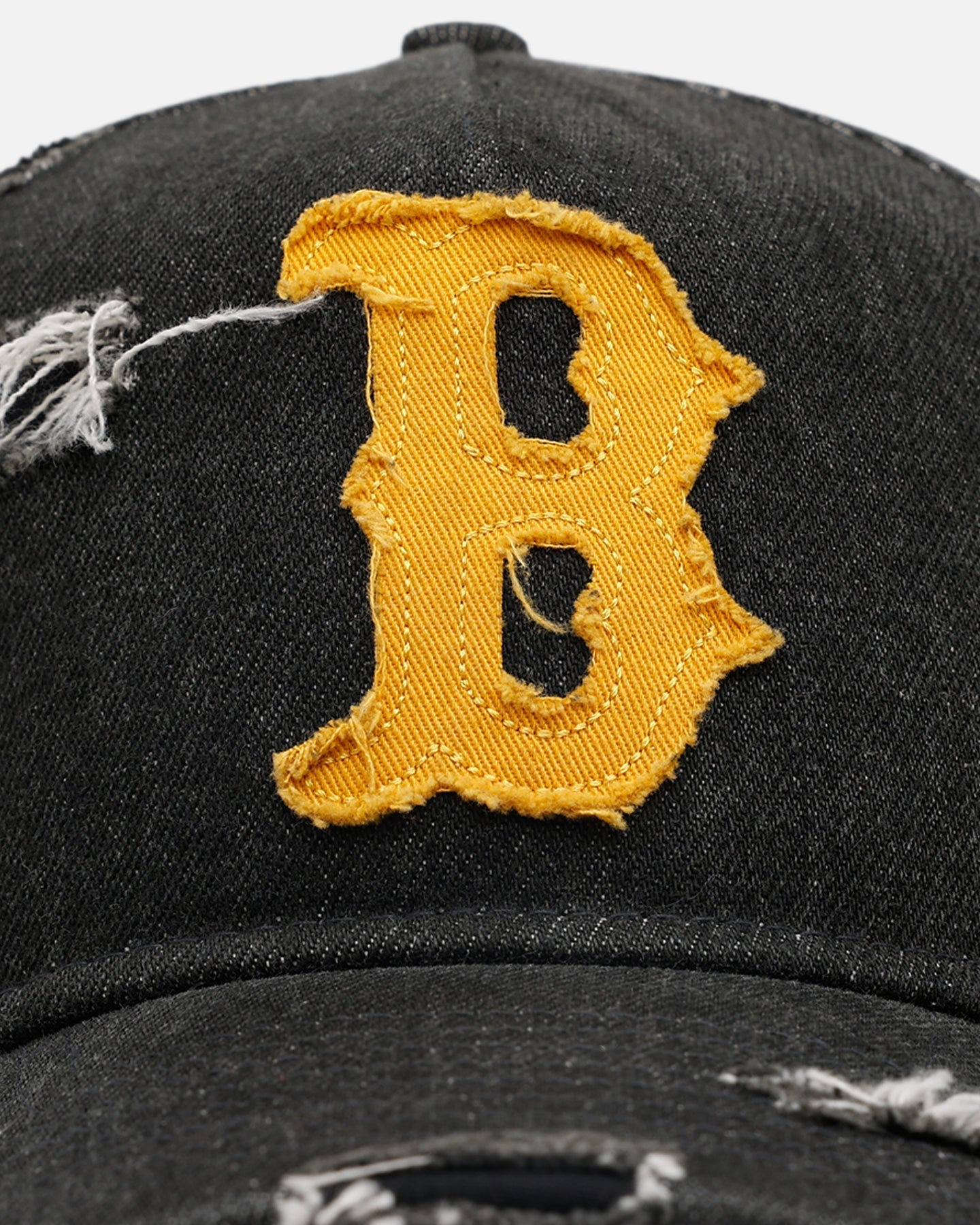 New Era Boston Red Sox 'Distressed Denim 2.0' 9FORTY A-Frame Strapback Black