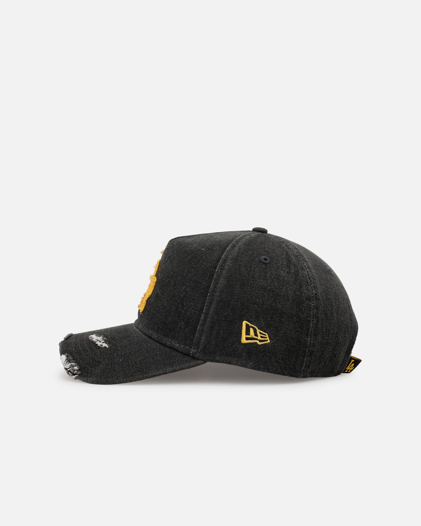 New Era Los Angeles Dodgers 'Distressed Denim 2.0' 9FORTY A-Frame Strapback Black
