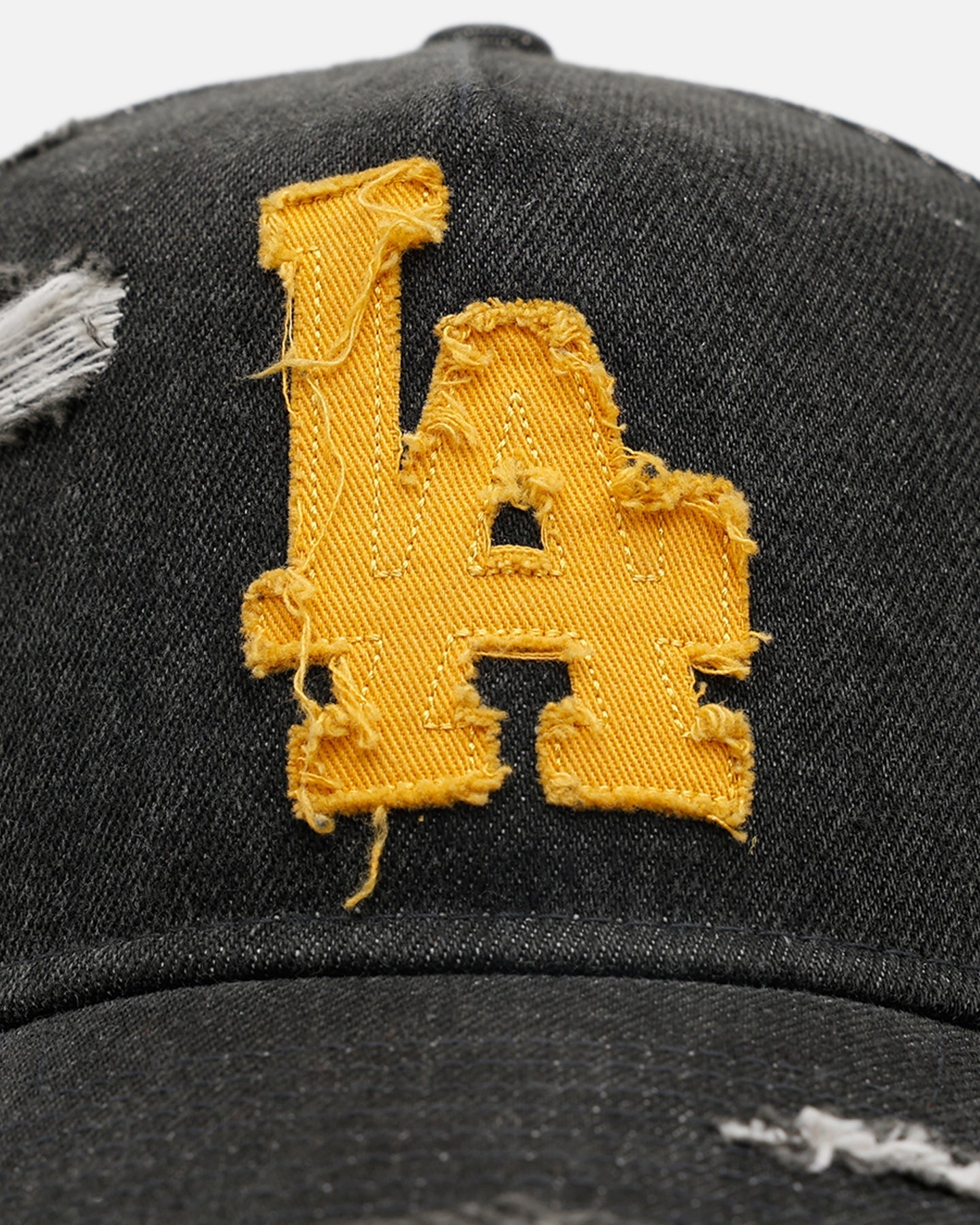 New Era Los Angeles Dodgers 'Distressed Denim 2.0' 9FORTY A-Frame Strapback Black