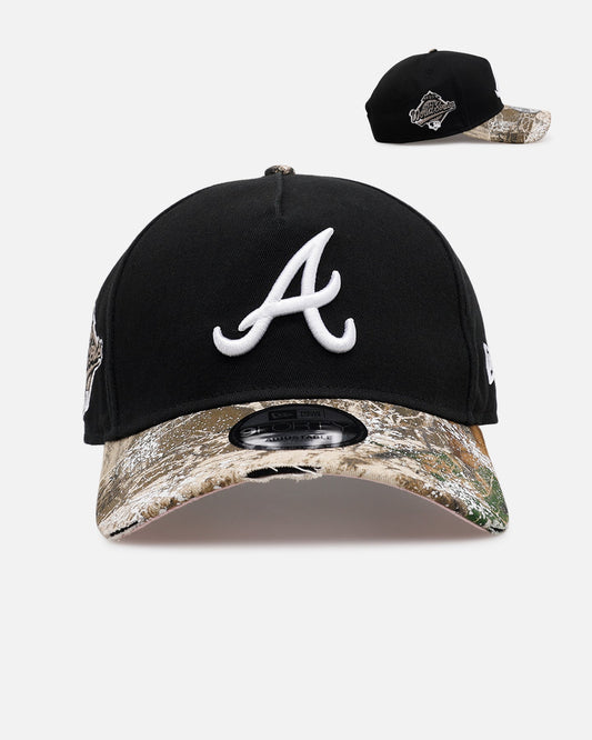 New Era Atlanta Braves 'Seasoned Camo' 9FORTY A-Frame Snapback Black/Camo