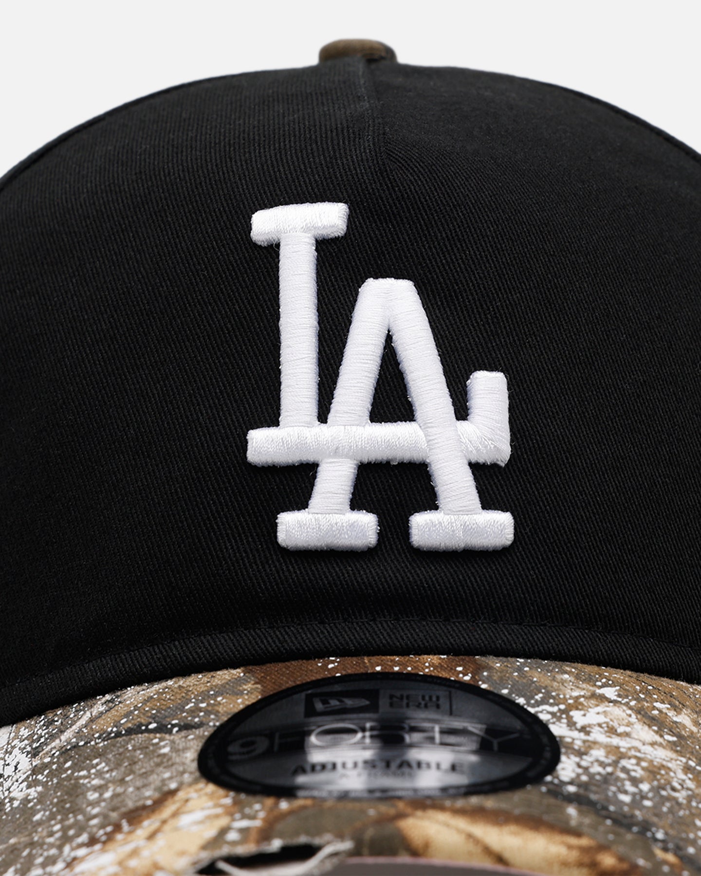 New Era Los Angeles Dodgers 'Seasoned Camo' 9FORTY A-Frame Snapback Black/Camo