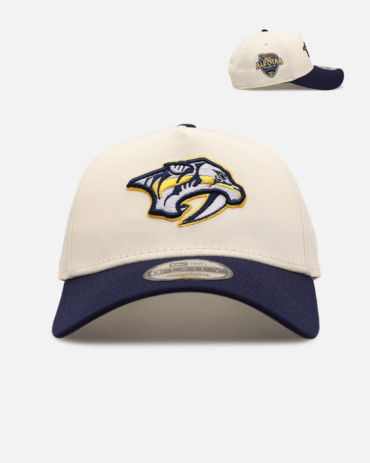 New Era Nashville Predators 'Team Color Visor' 9FORTY A-Frame Snapback Chrome/Official Team Color