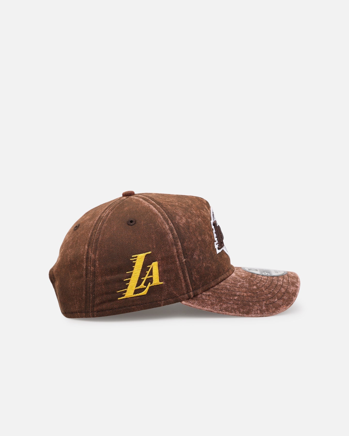 New Era Los Angeles Lakers 'Washed Walnut' 9FORTY A-Frame Snapback Walnut