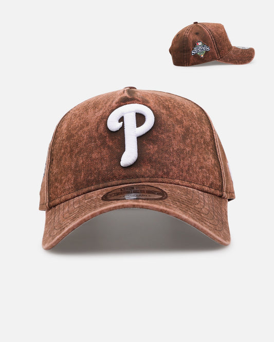 New Era Philadelphia Phillies 'Washed Walnut' 9FORTY A-Frame Snapback Walnut