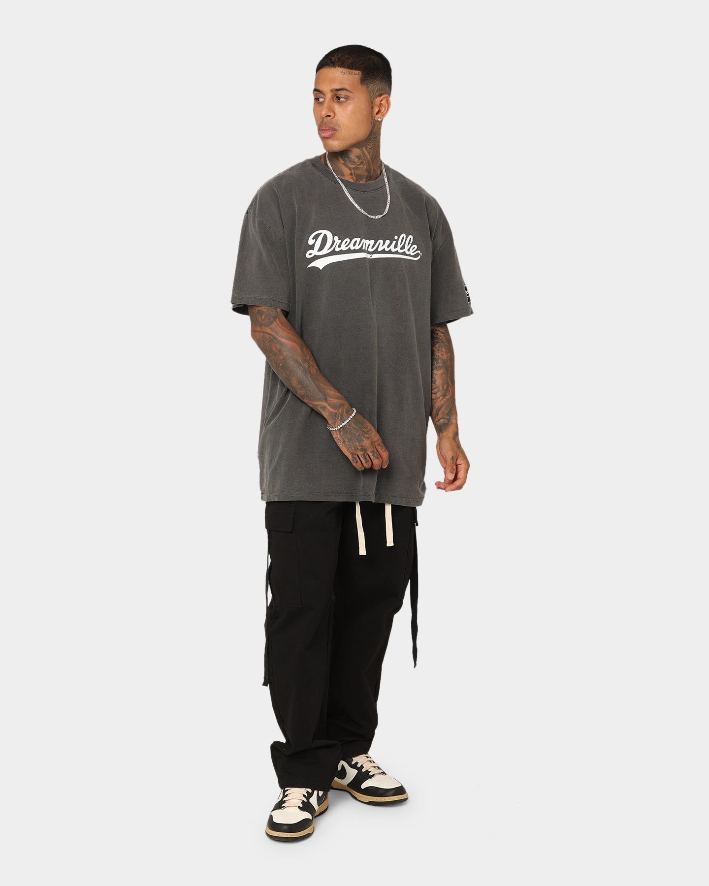 Dreamville Dreamville Logo Vintage T-Shirt Washed Black