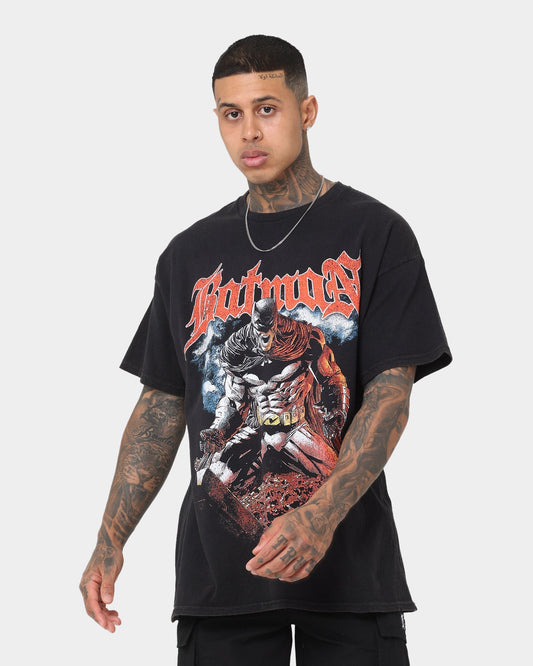 Goat Crew X DC Batman Metal Vintage T-Shirt Black Wash