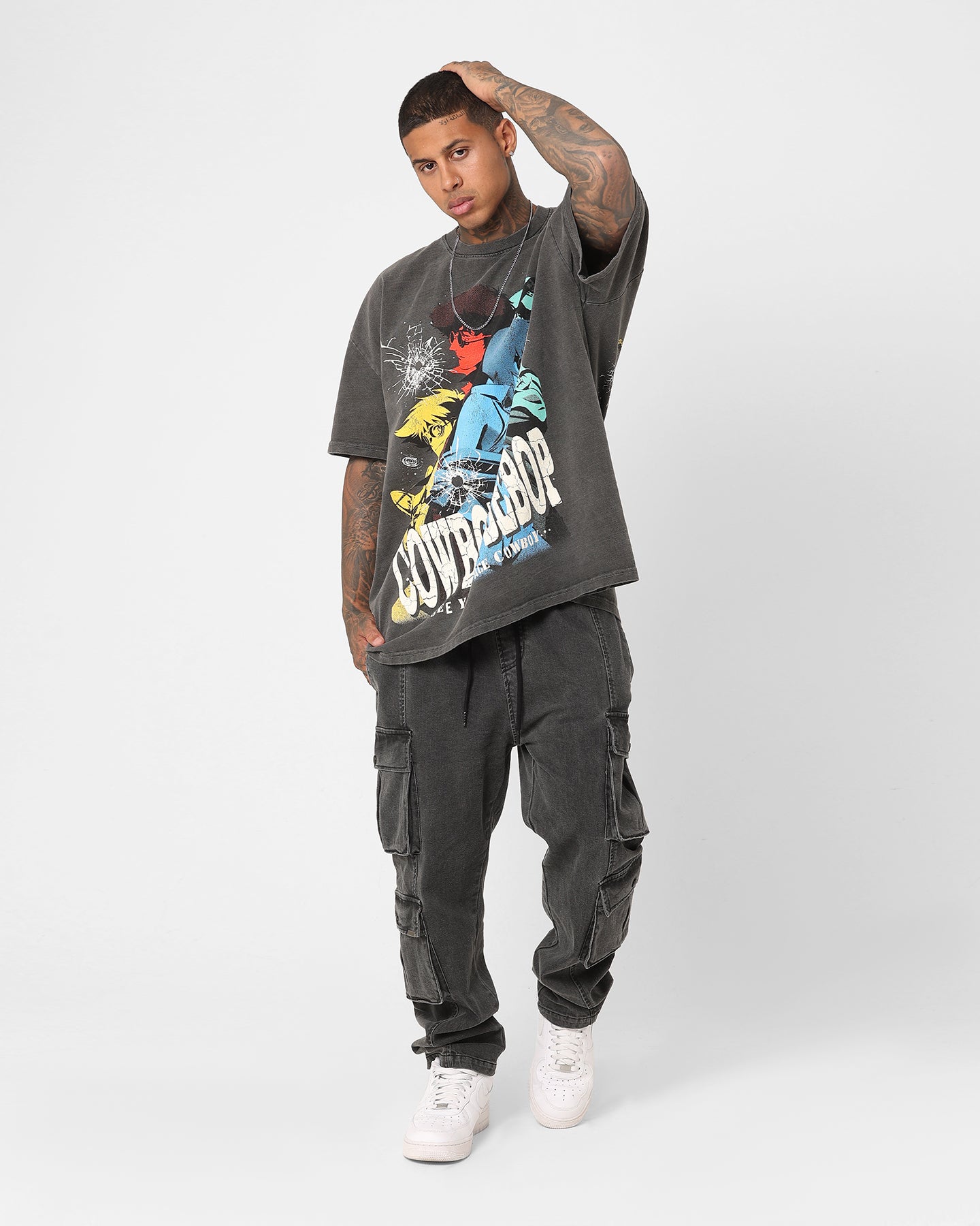 American Thrift X Cowboy Bebop Cowboy Bebop Heavyweight Vintage T-Shirt Black Wash