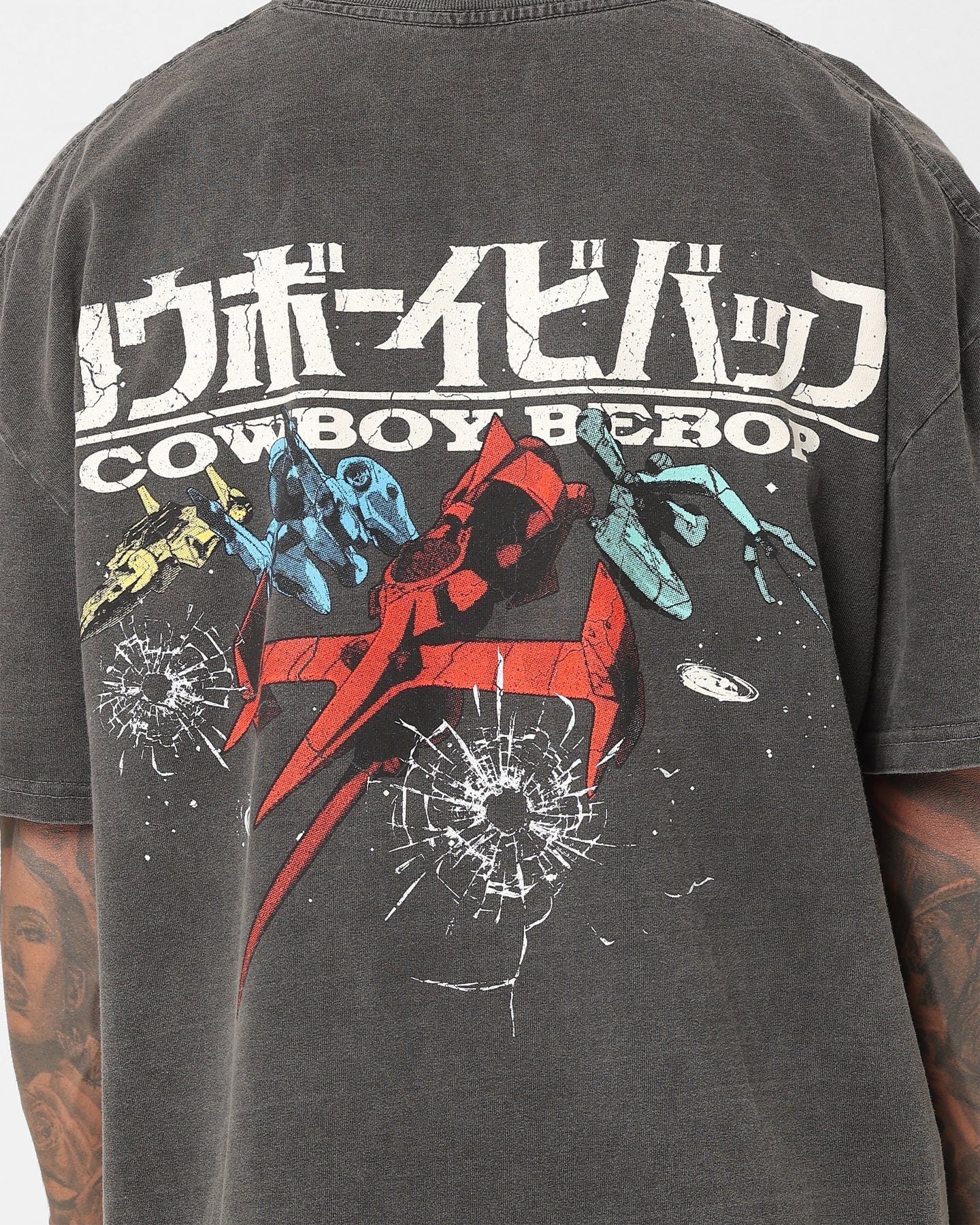 American Thrift X Cowboy Bebop Cowboy Bebop Heavyweight Vintage T-Shirt Black Wash