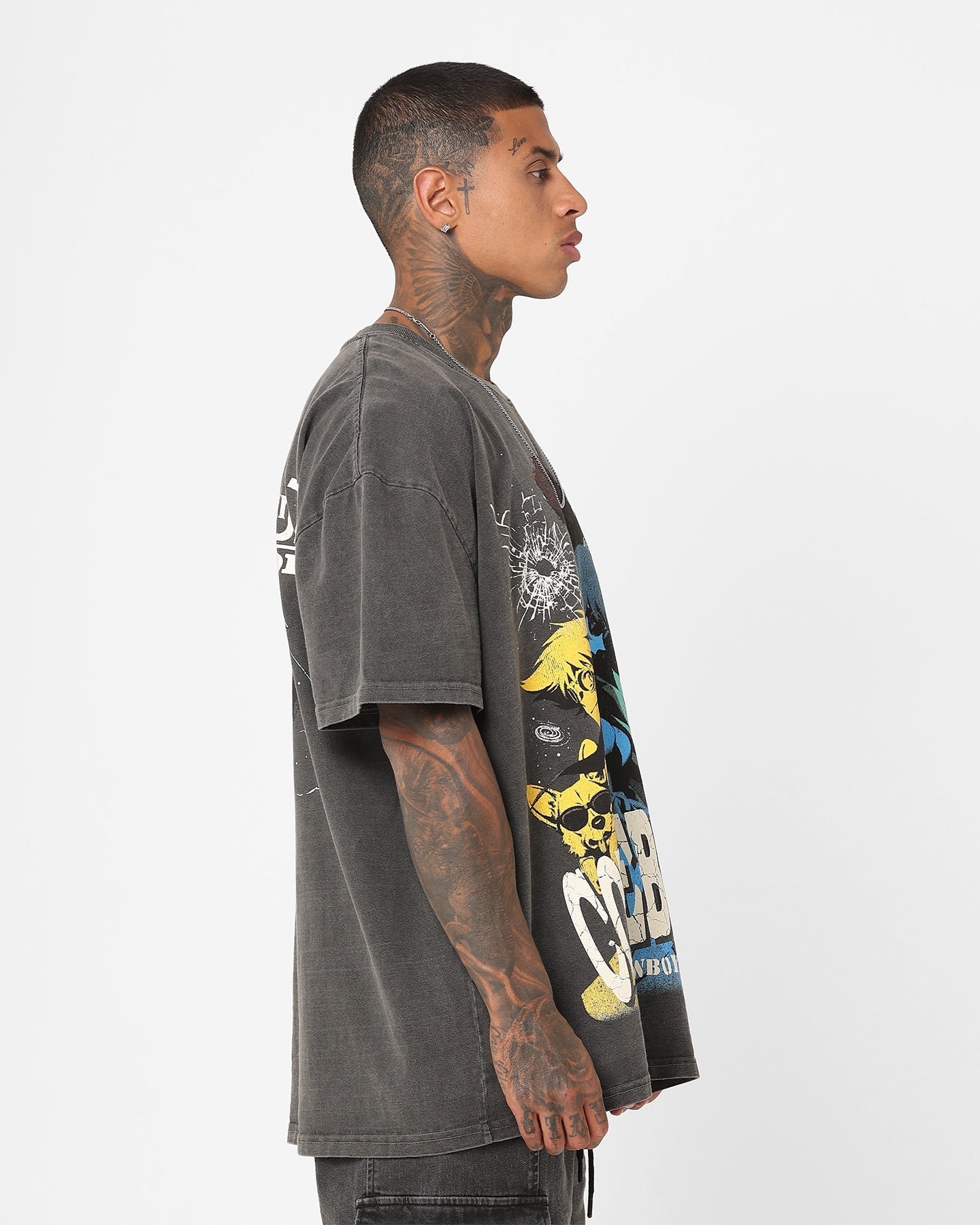 American Thrift X Cowboy Bebop Cowboy Bebop Heavyweight Vintage T-Shirt Black Wash