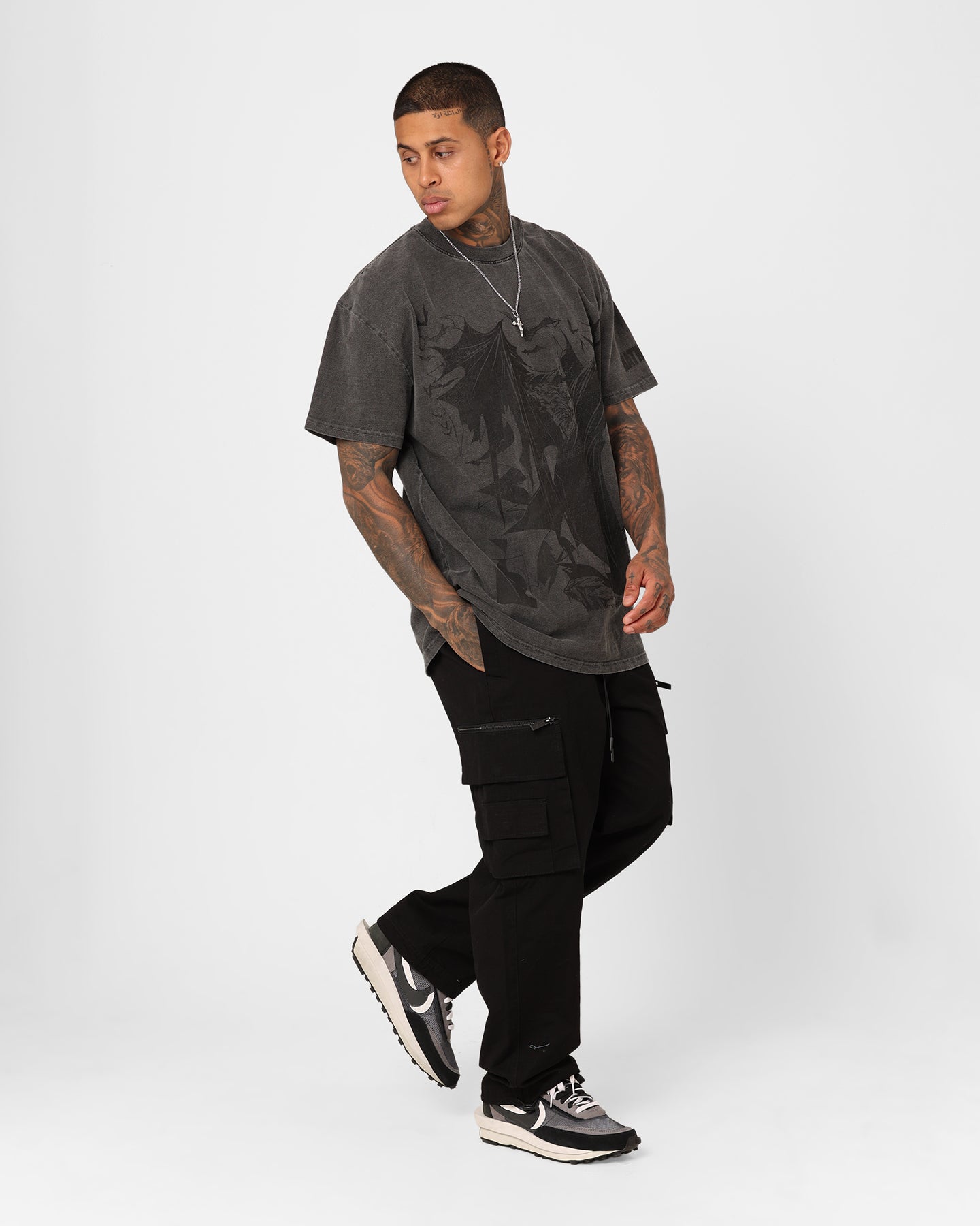 73Studio X DC Batman Issue #423 Noir Heavyweight Vintage T-Shirt Black Wash