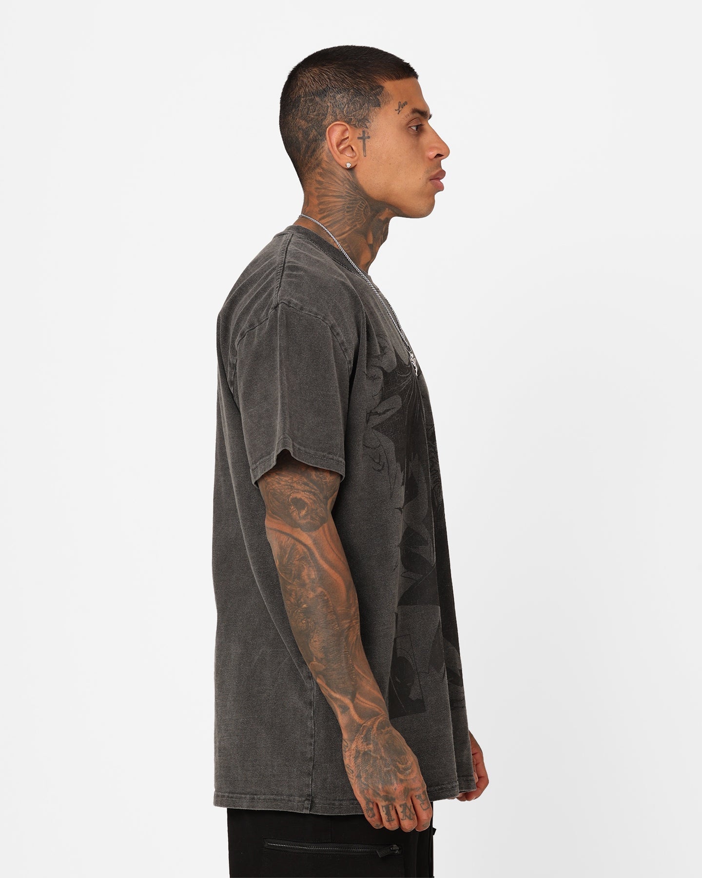 73Studio X DC Batman Issue #423 Noir Heavyweight Vintage T-Shirt Black Wash