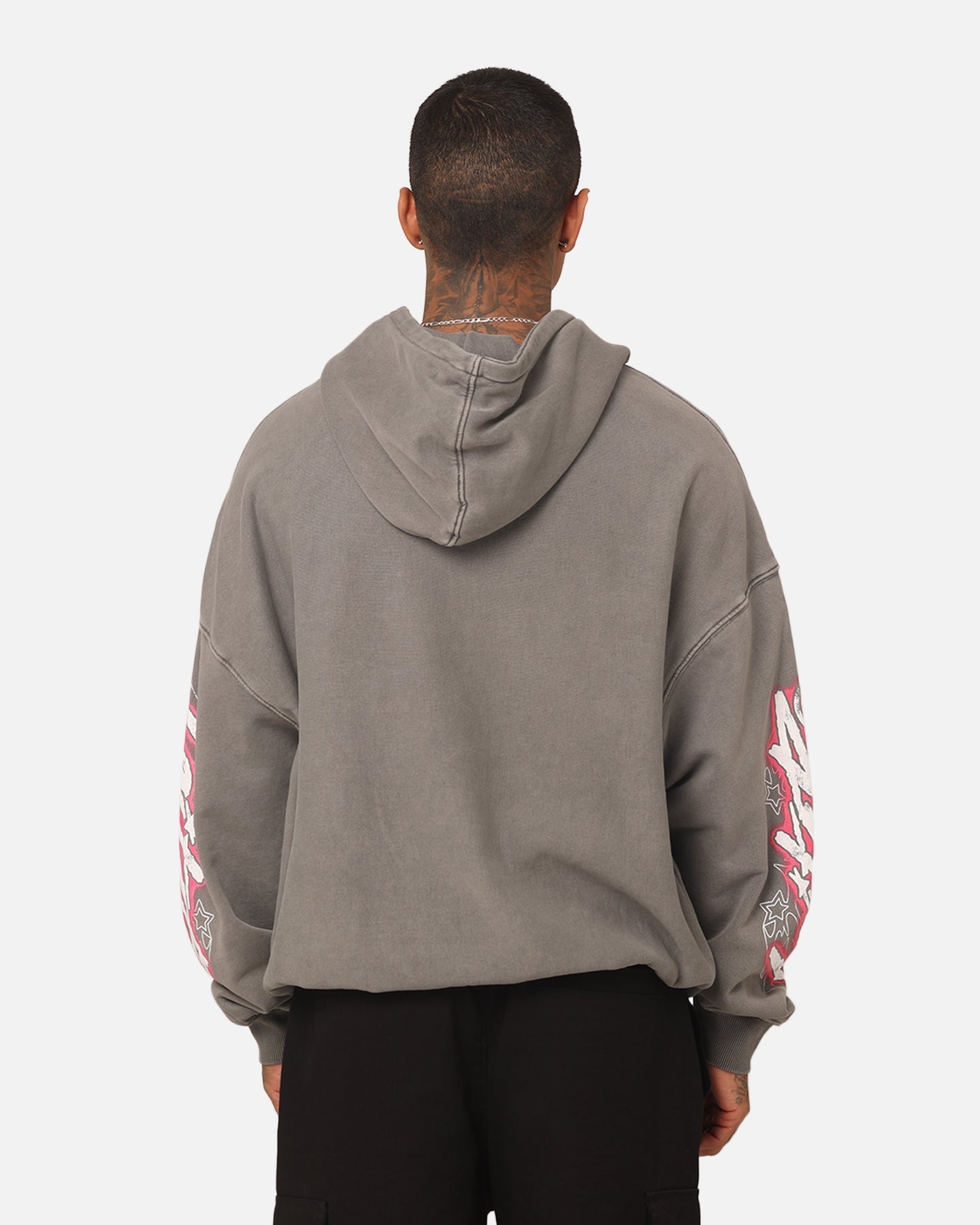Loiter Wave Break Vintage Hoodie Charcoal