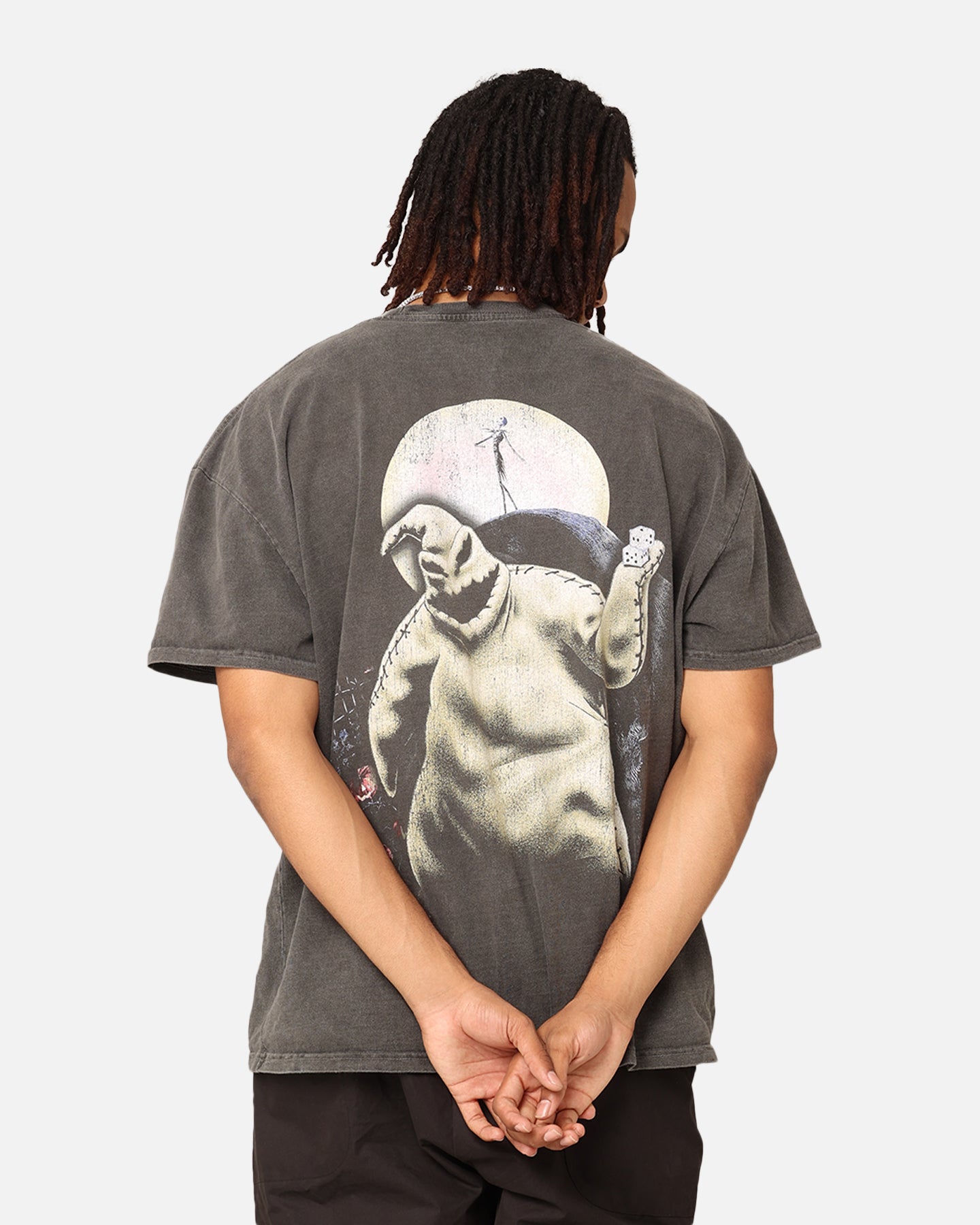 73Studio X The Nightmare Before Christmas Lock Shock & Barrel Heavyweight Vintage T-Shirt Black Wash