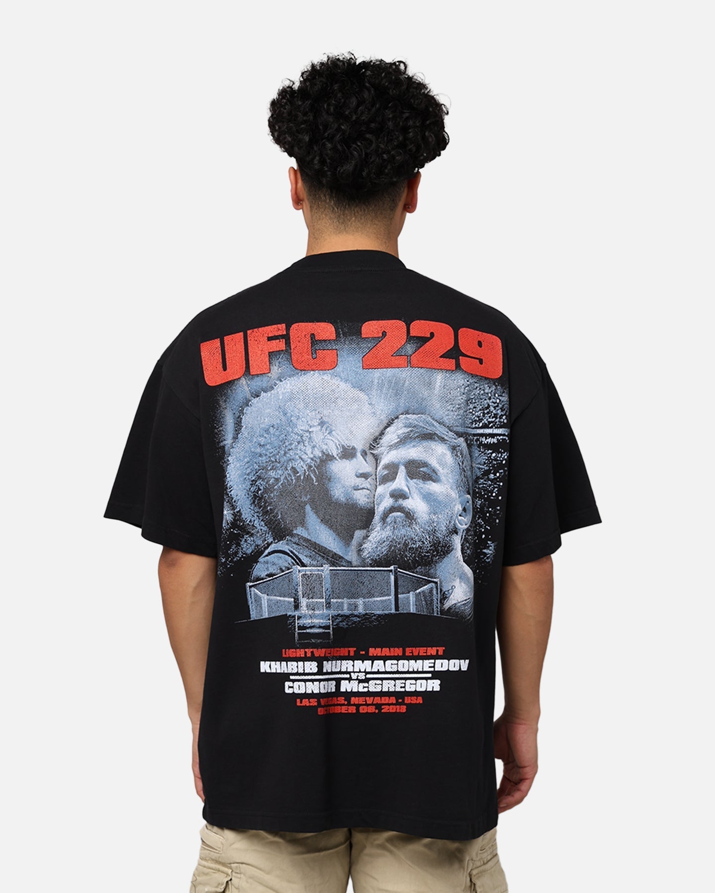 UFC By 73Studio Khabib Nurmagomedov vs. Conor McGregor  229 Card T-Shirt Black