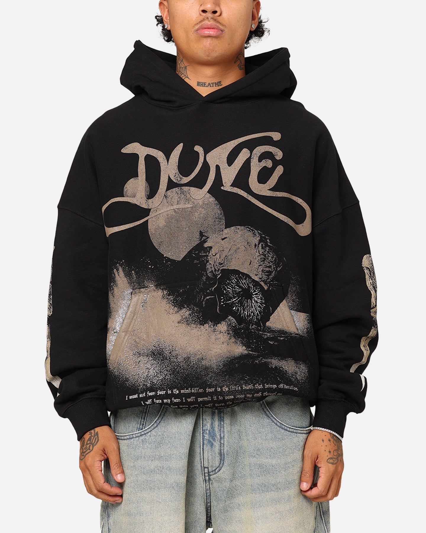 73Studio X Dune Heavyweight Hoodie Black