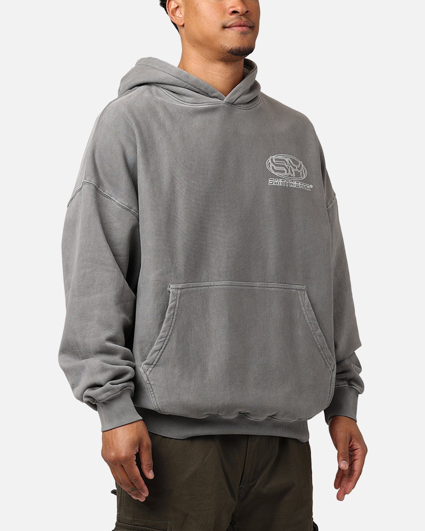 Saint Morta Rage Motors Premium Hoodie Washed Charcoal