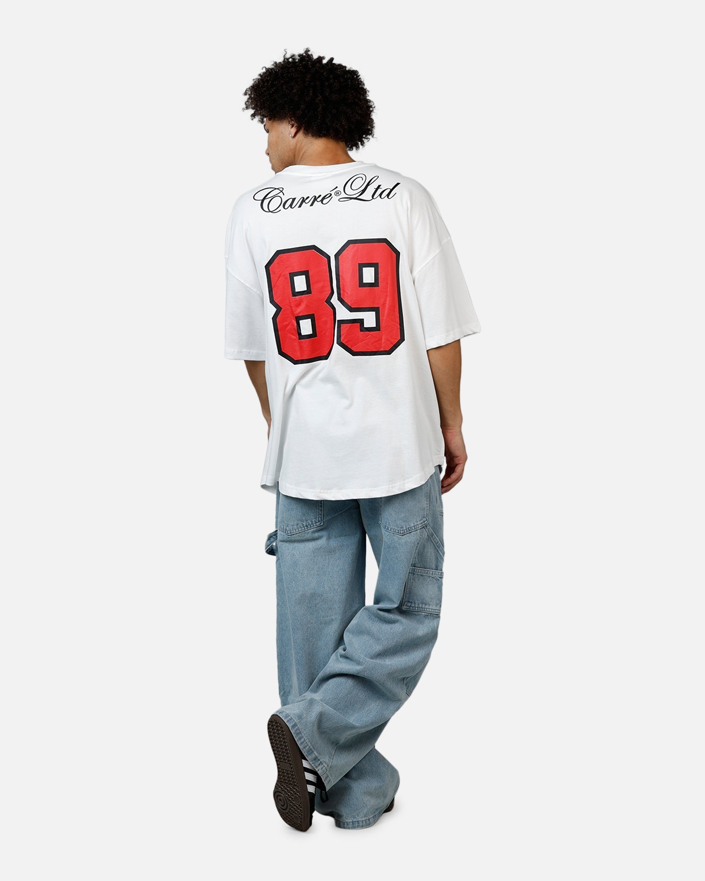 Carre Hitta Grid Iron T-Shirt Off White/Red