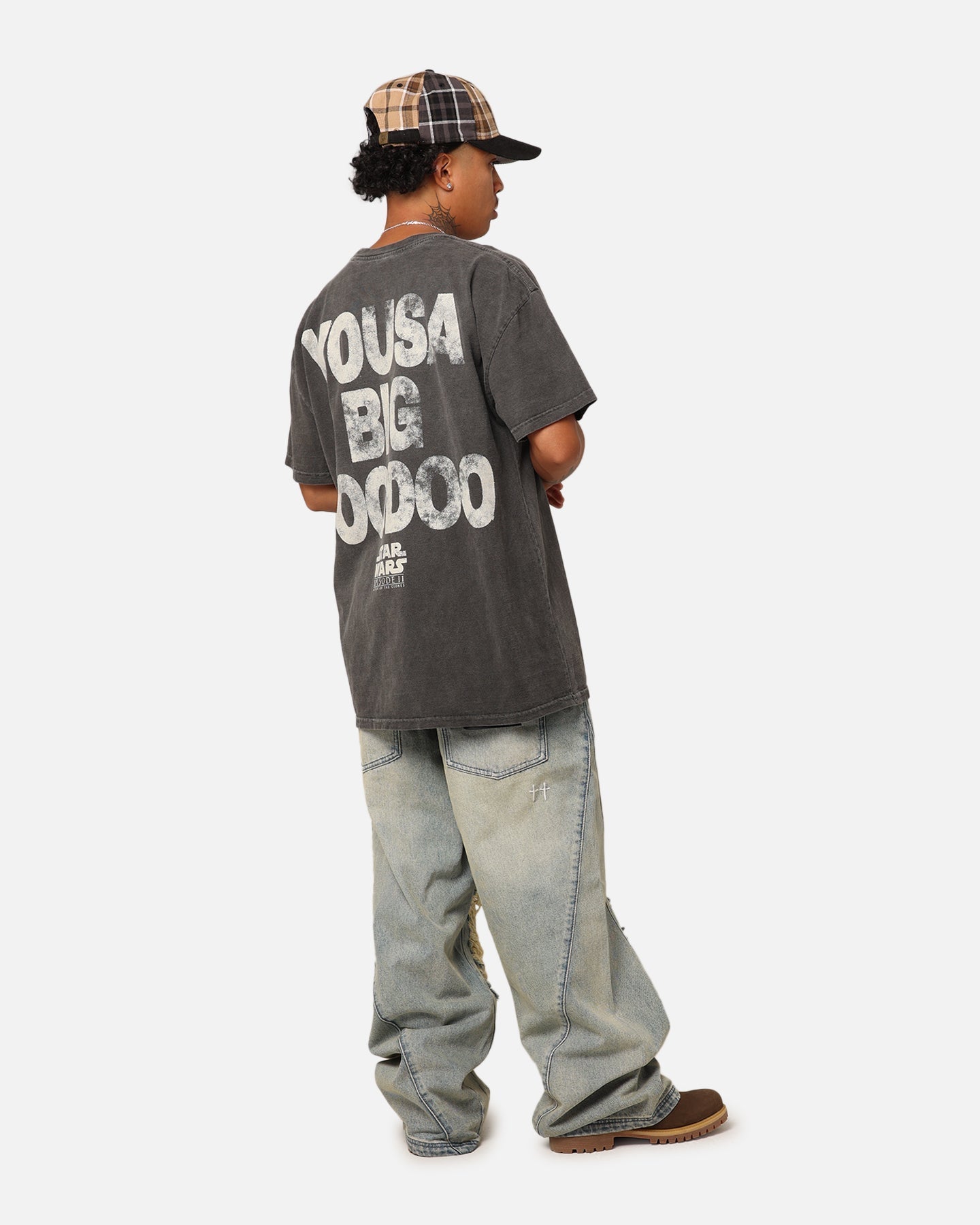 Star Wars Jar Jar Binks Heavyweight T-Shirt Black Wash