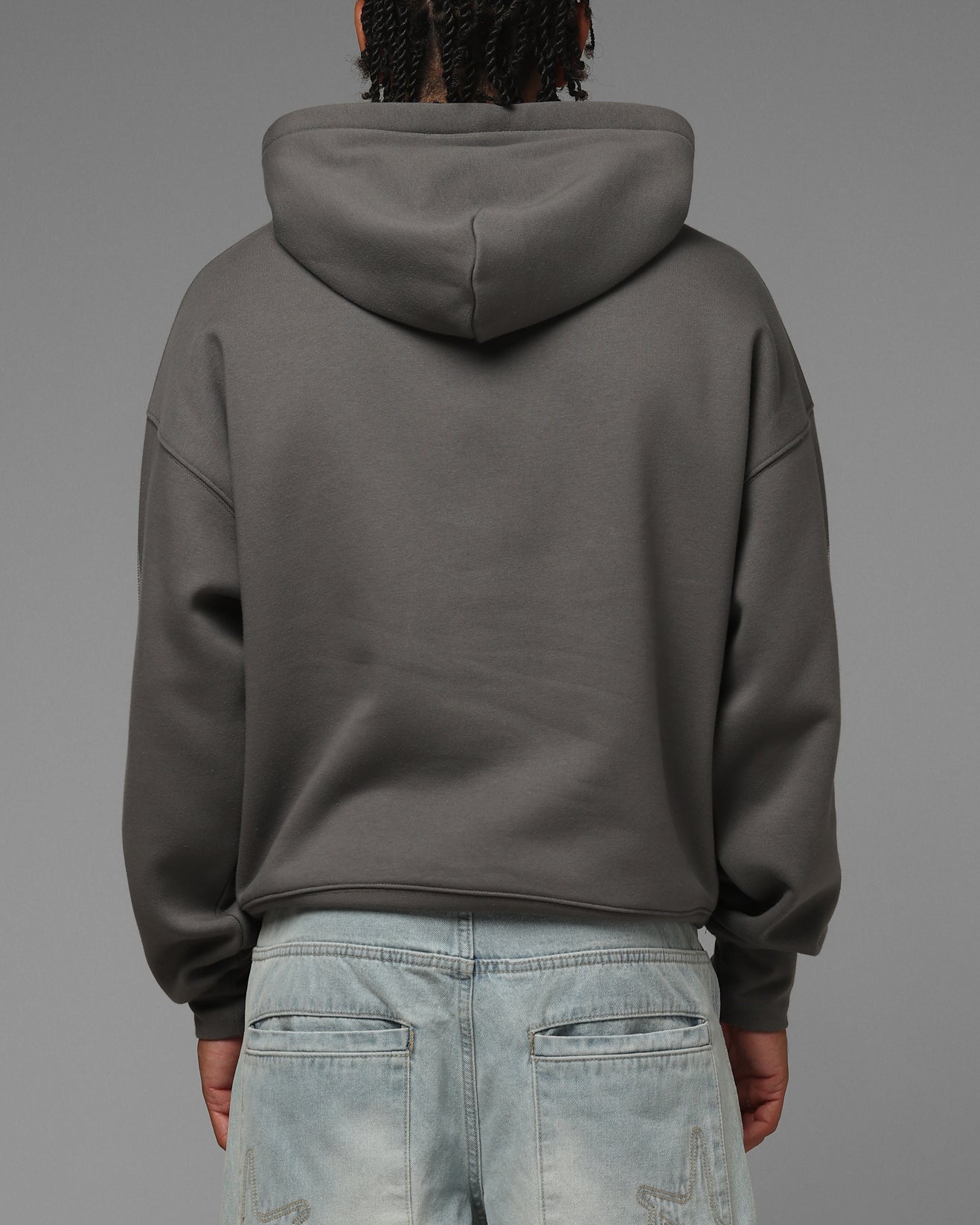 Loiter Atlantic Rhinestone Hoodie Charcoal