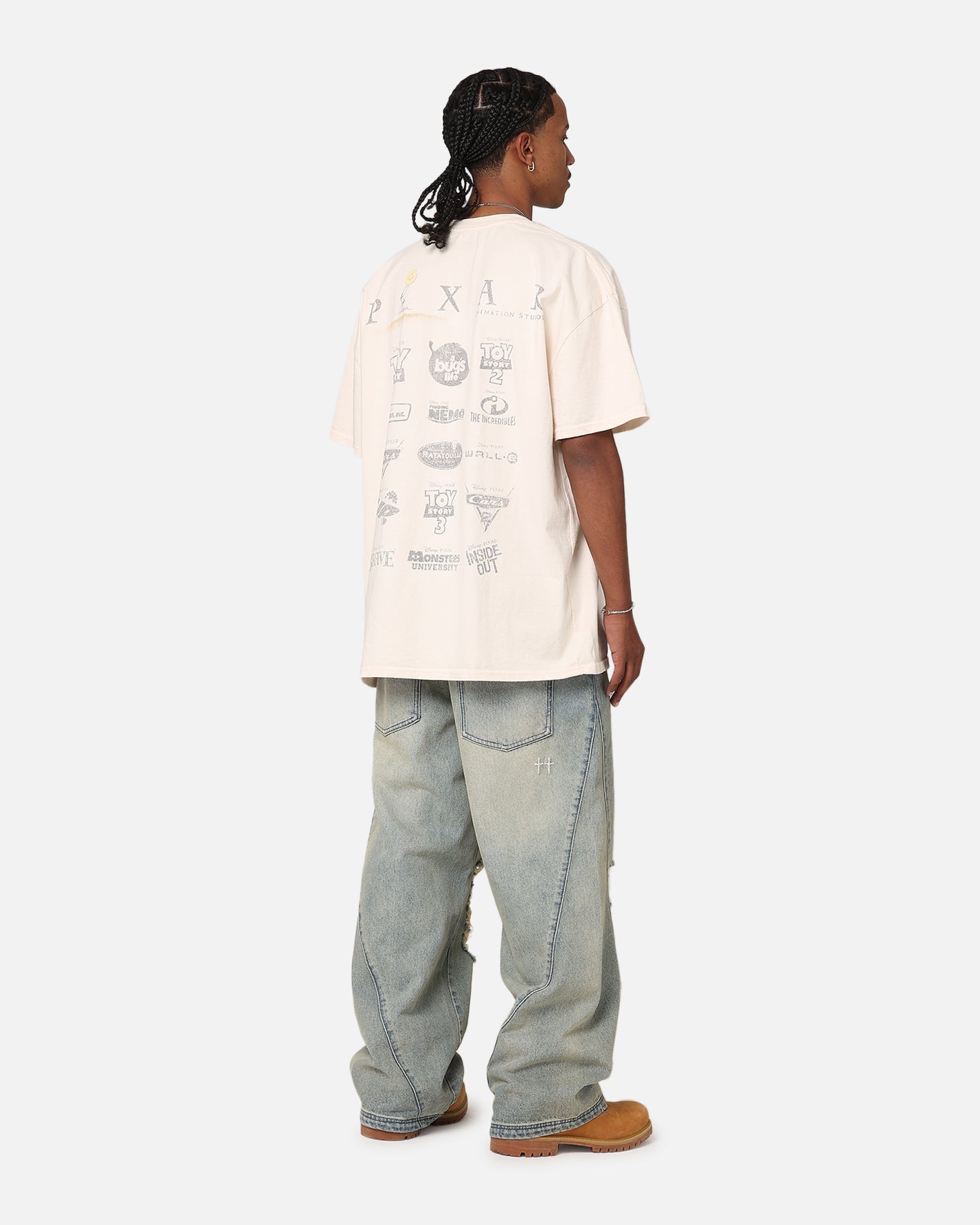 73Studio X Pixar Heavyweight T-Shirt Off White