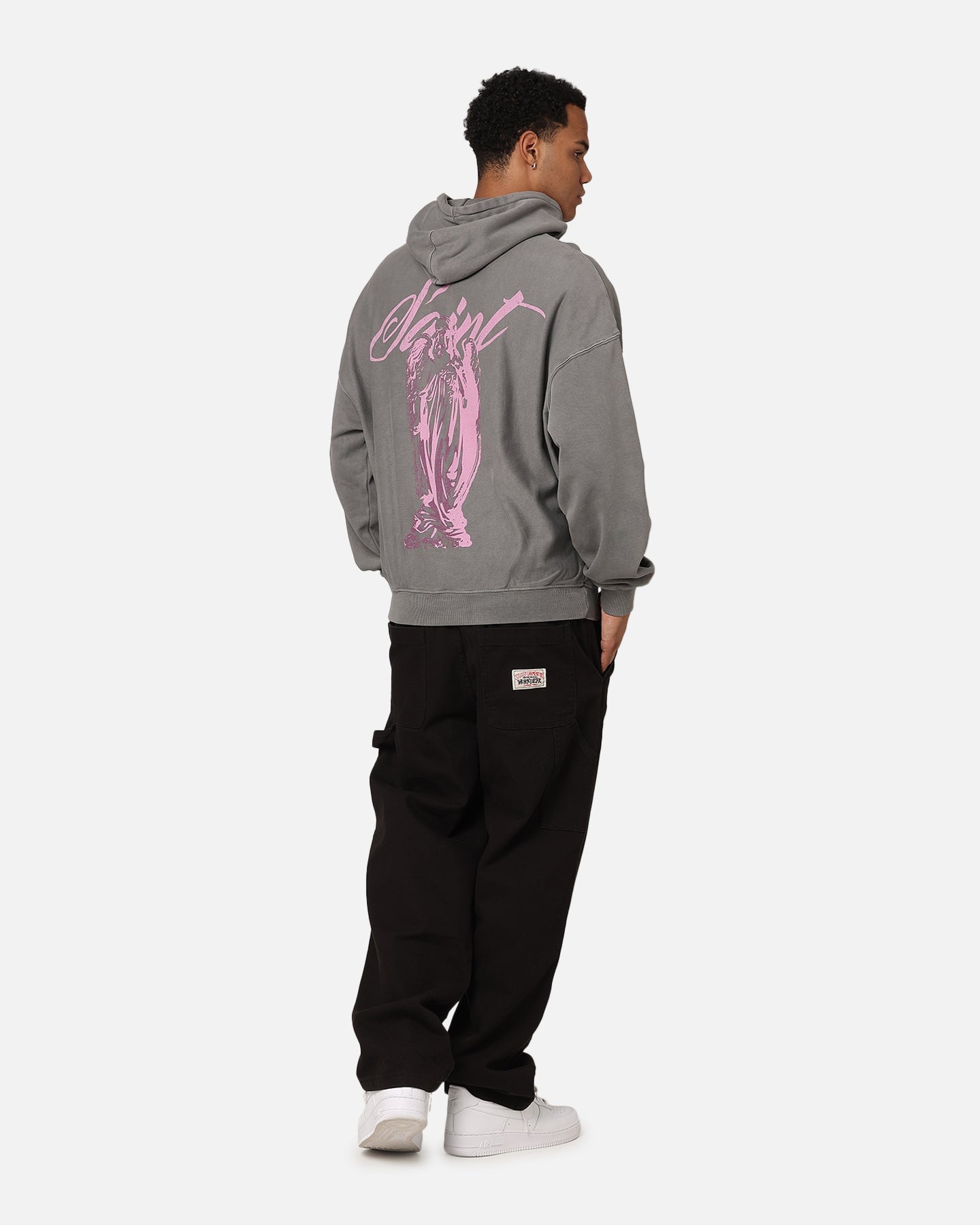Saint Morta Guardian Premiun Hoodie Washed Charcoal