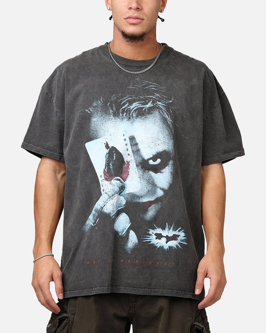 73Studio X DC Batman The Dark Knight '08 Heavyweight T-Shirt Black Wash