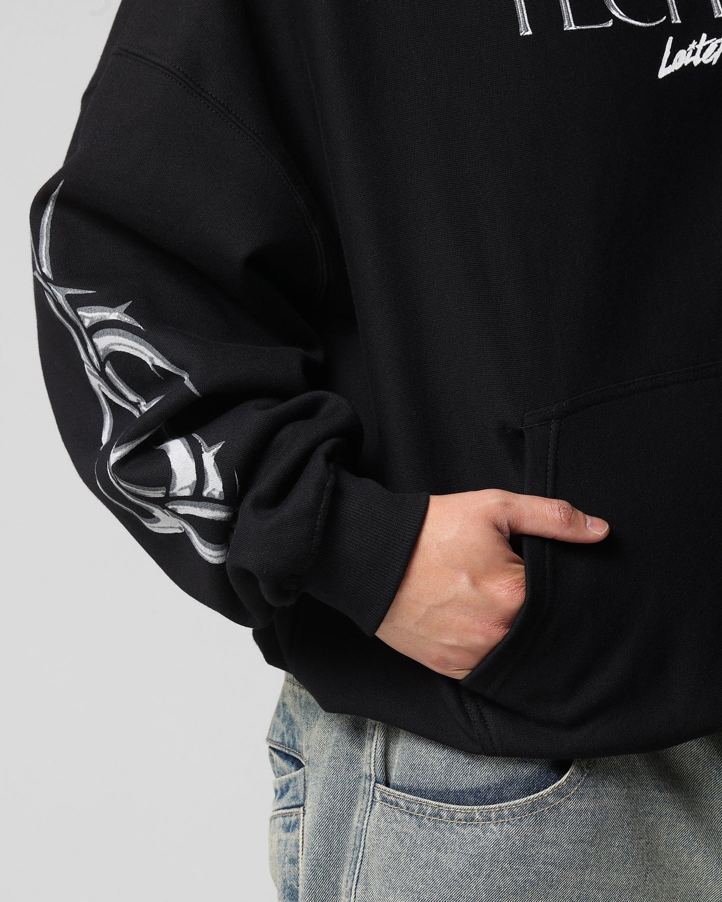 Loiter Techno Hoodie Black