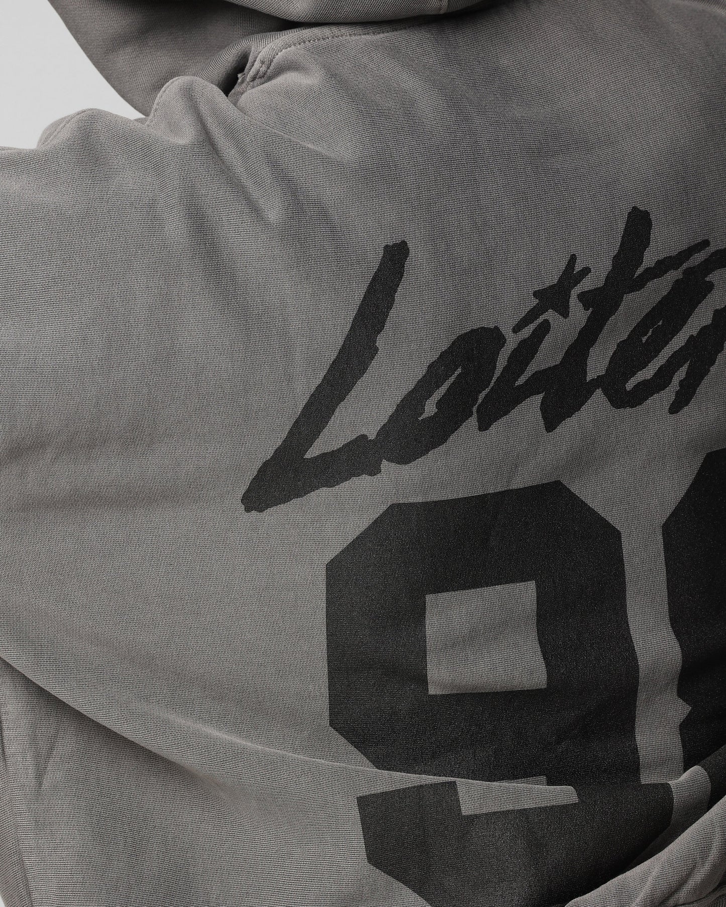 Loiter Training Day Hoodie Washed Charcoal