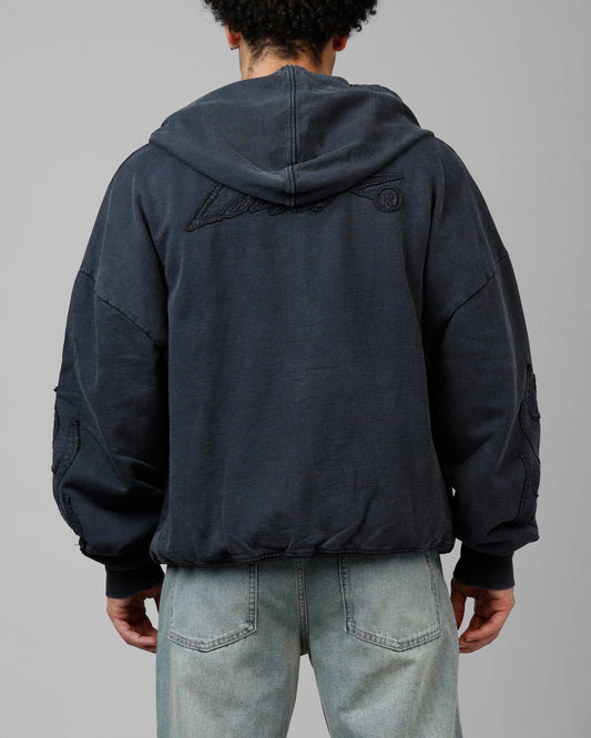 Loiter Inferno Hoodie Washed Black