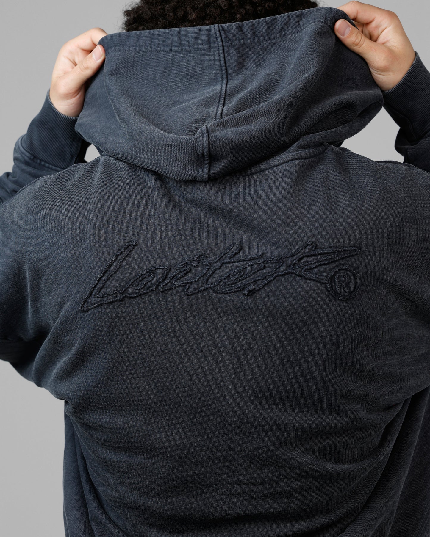Loiter Inferno Hoodie Washed Black