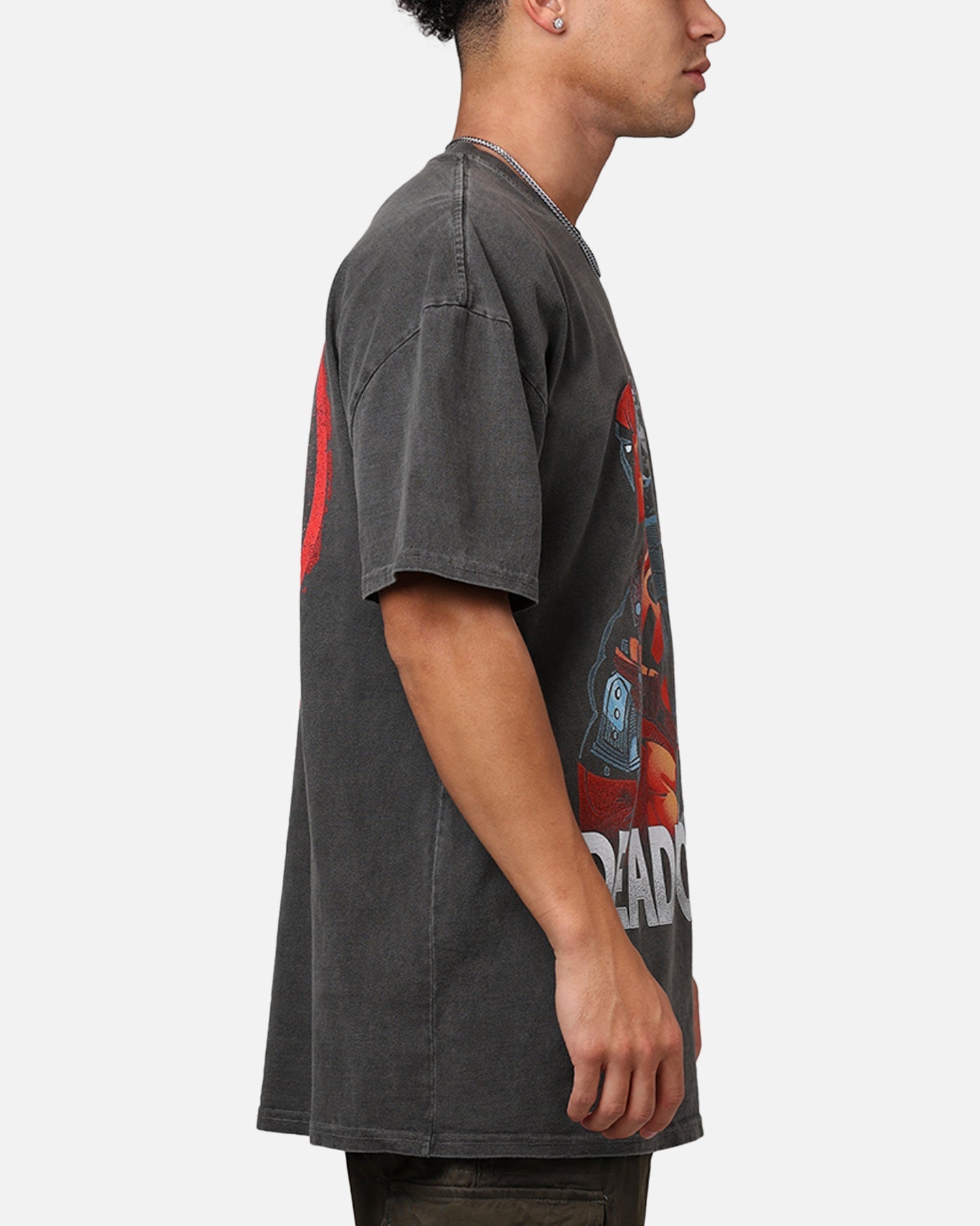73Studio Marvel Deadpool Comic Heavyweight T-Shirt Black Wash