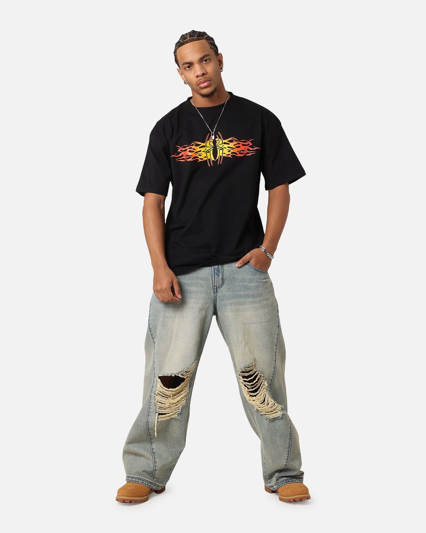 73Studio Marvel Spider-Man Y2K Spidey T-Shirt Black
