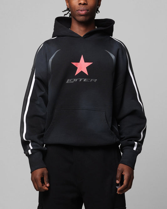 Loiter Trackstar Hoodie Washed Black