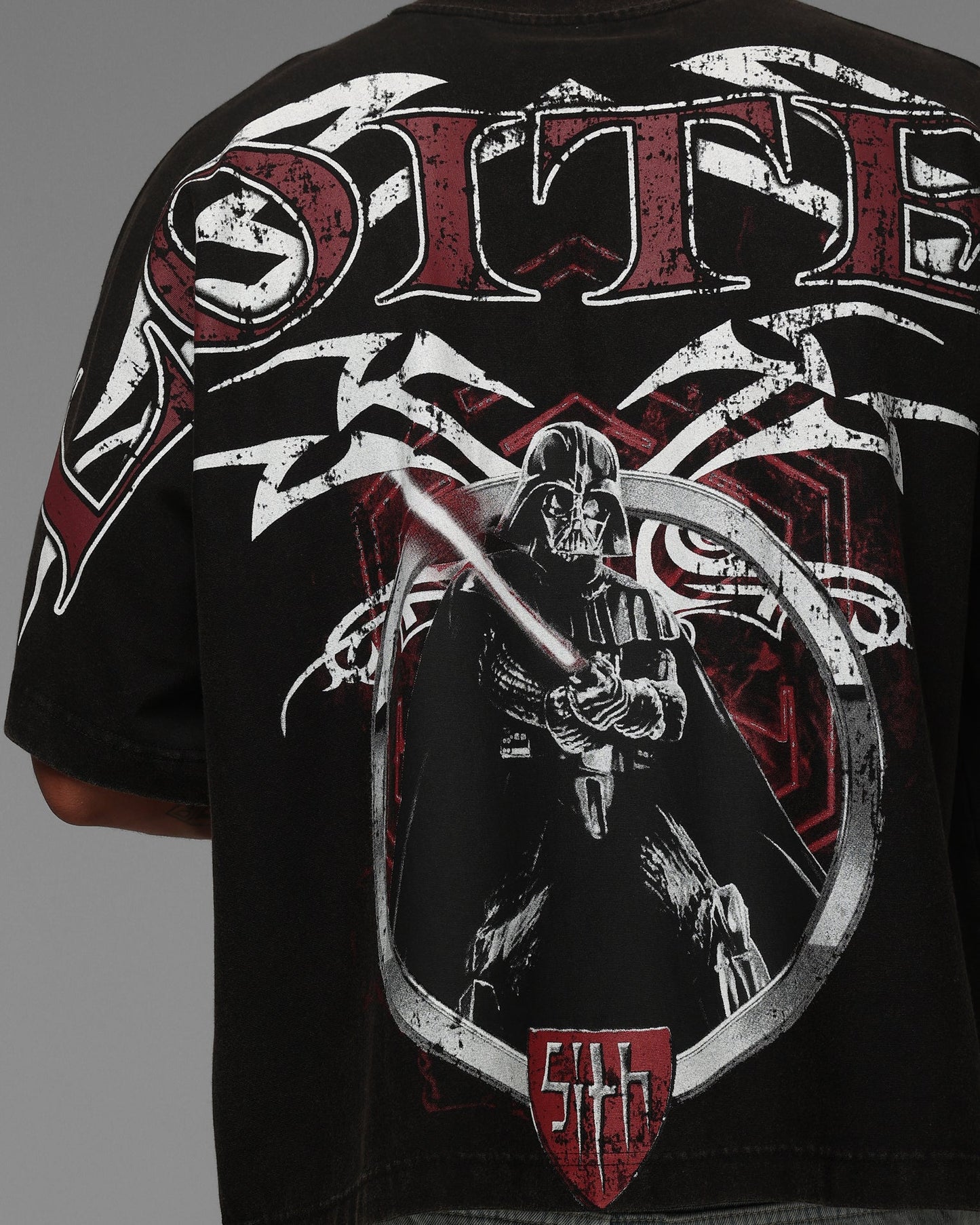 Loiter Star Wars Vader Boxy T-Shirt Washed Black