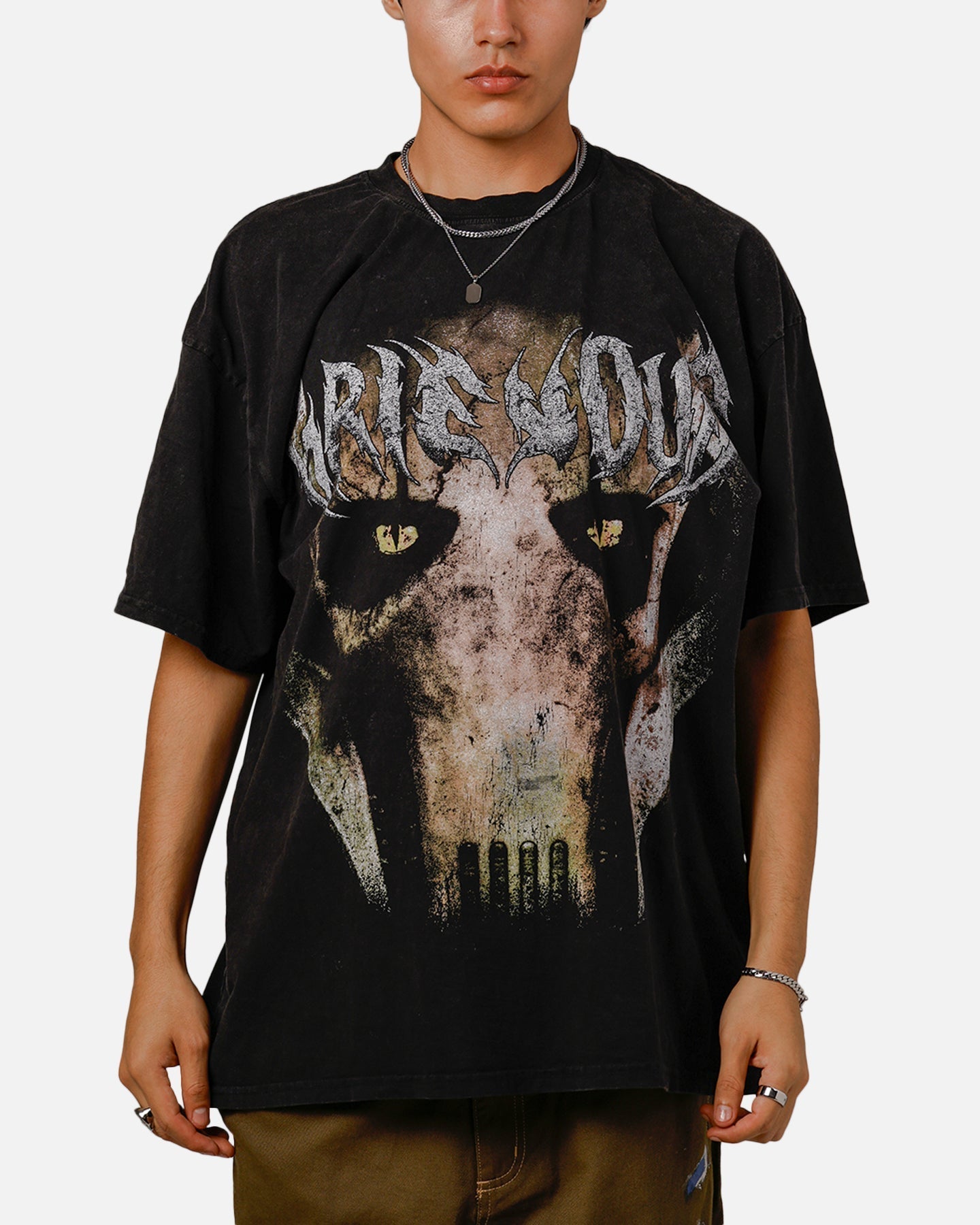 73Studio Star Wars Grevious Vintage T-Shirt Black Acidwash