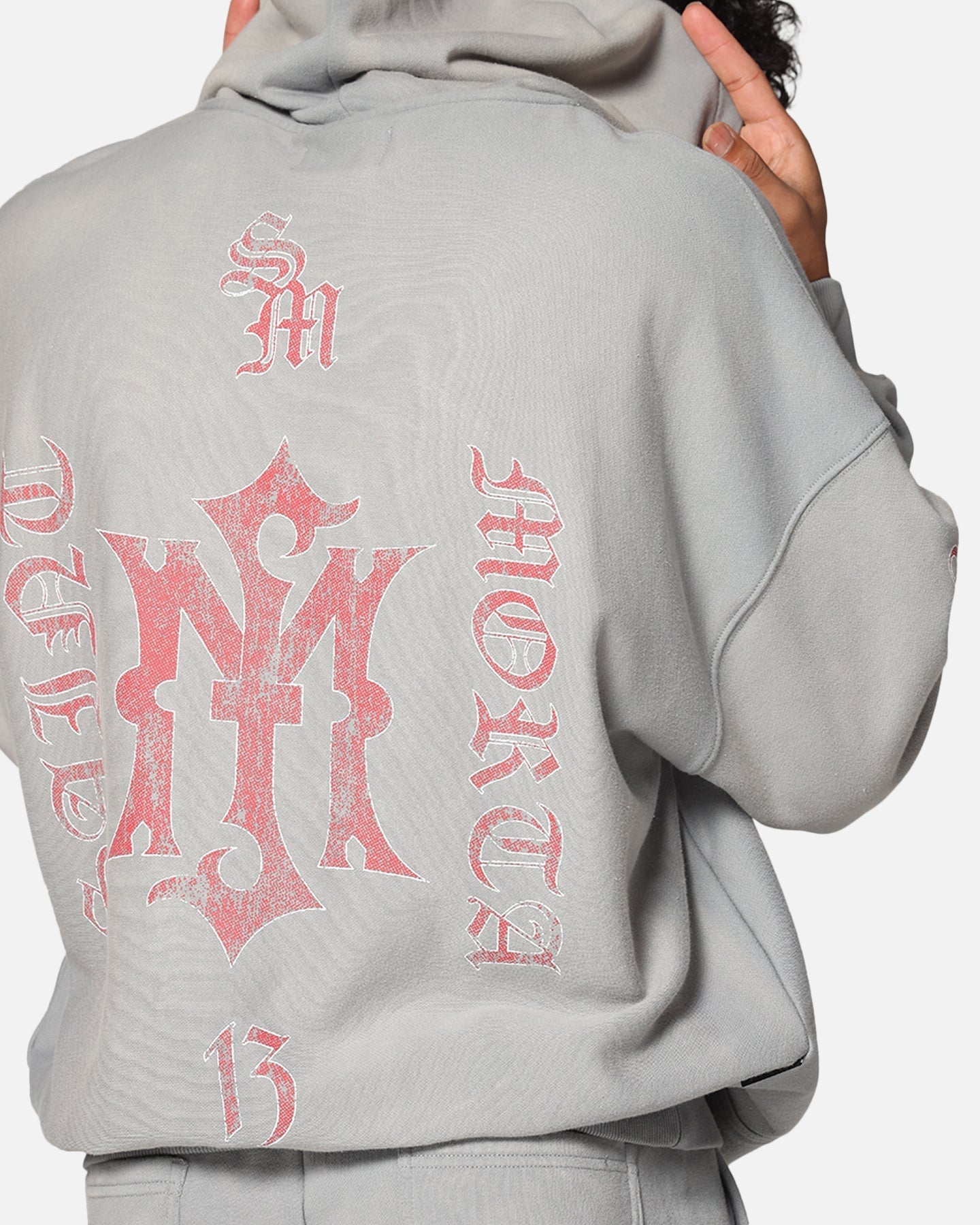 Saint Morta Hardcore Boxy Hoodie Sunfade Grey