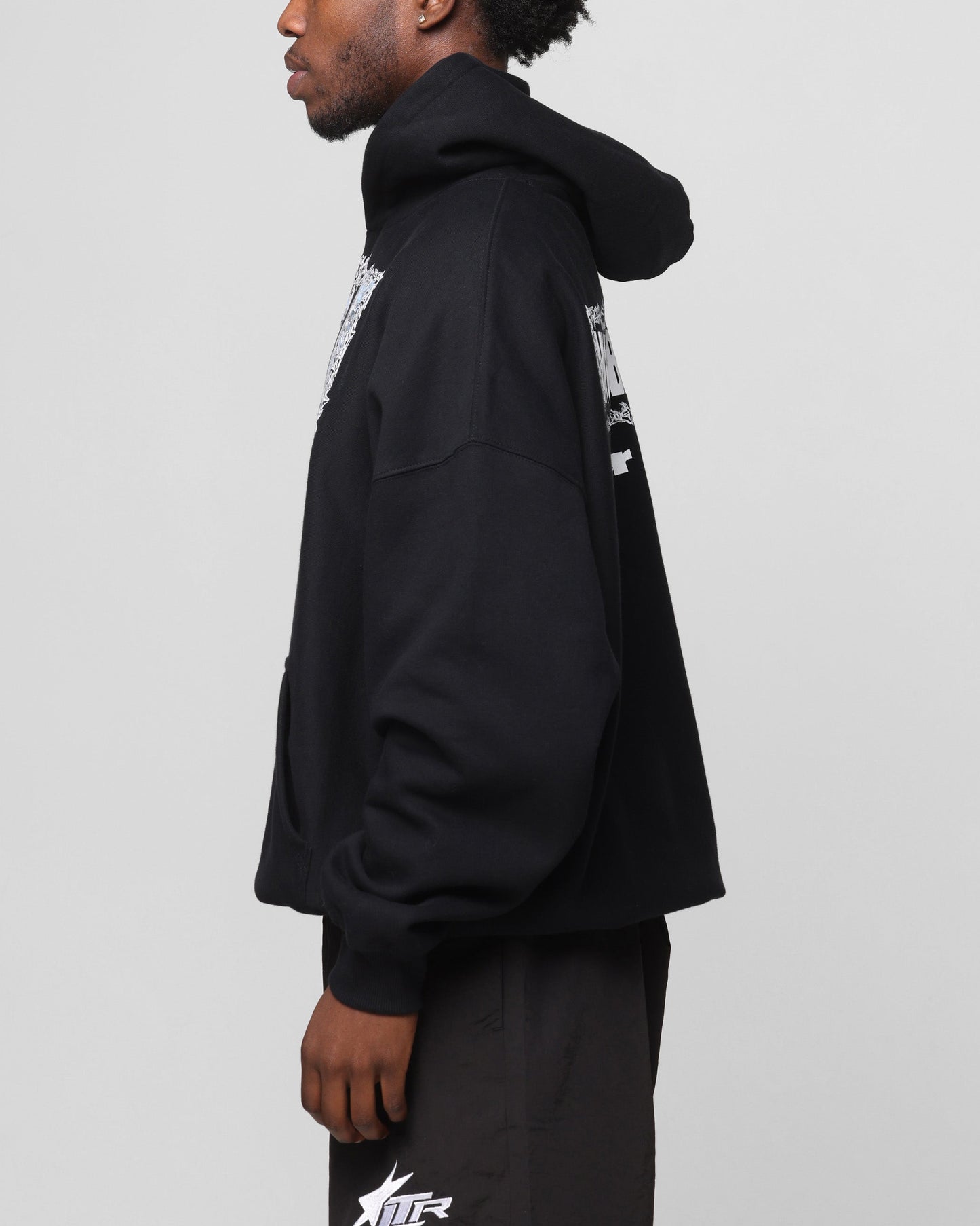 Loiter Angel Number Hoodie Black