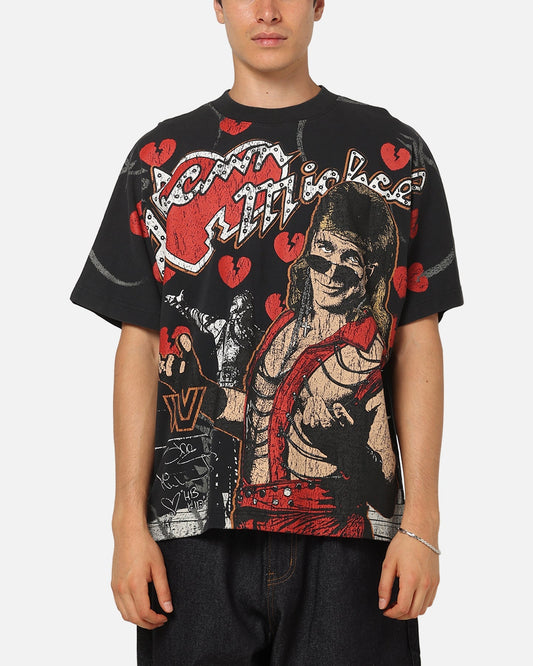 Culture Kings X WWE Shawn Michaels All Over Print T-Shirt Black