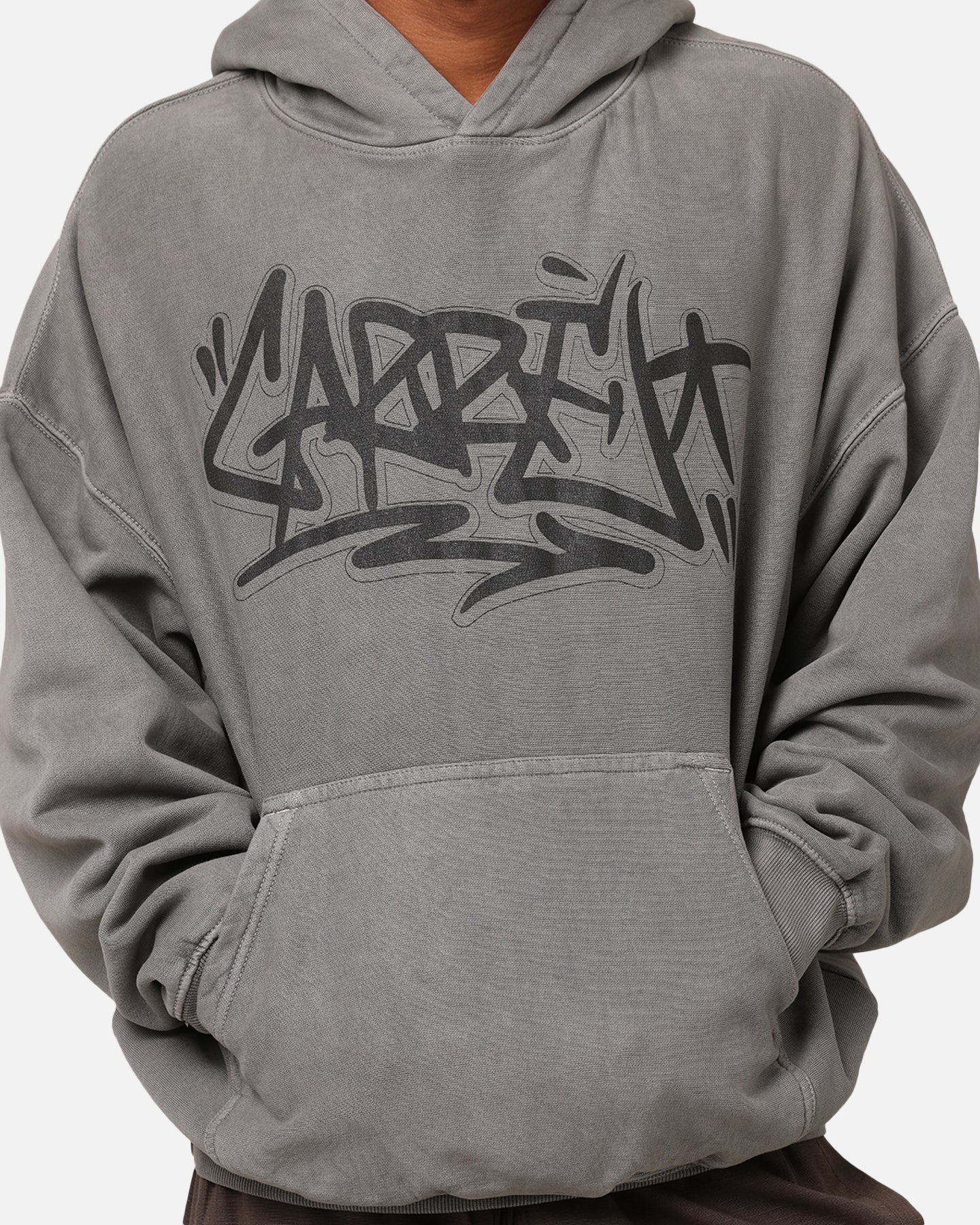 Carre Tagged Hoodie Washed Charcoal