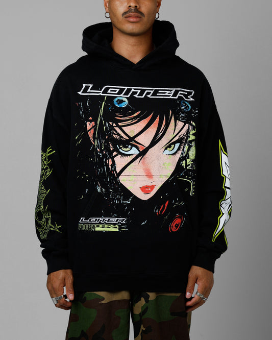 Loiter Project Dark Premium Hoodie Black