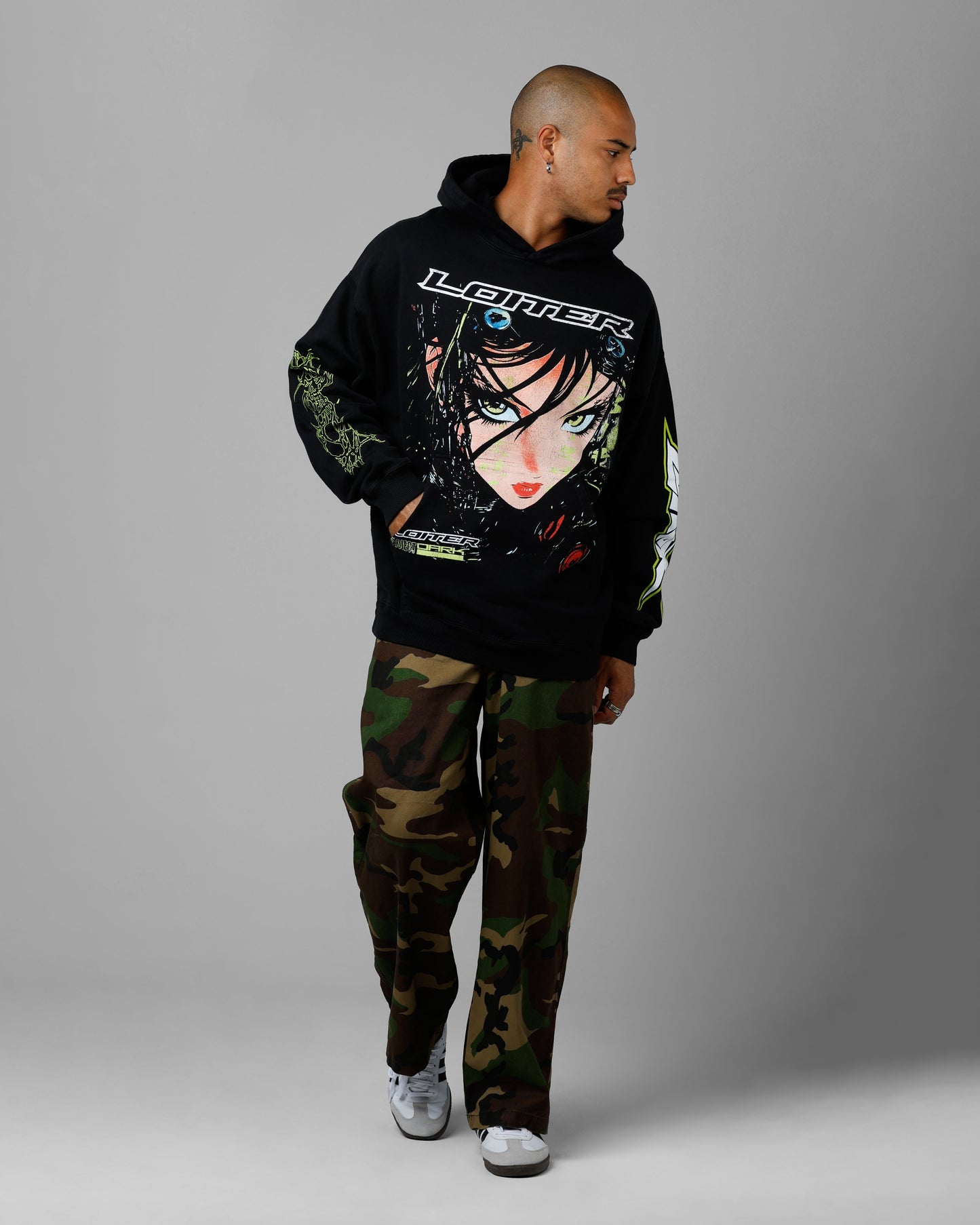 Loiter Project Dark Premium Hoodie Black