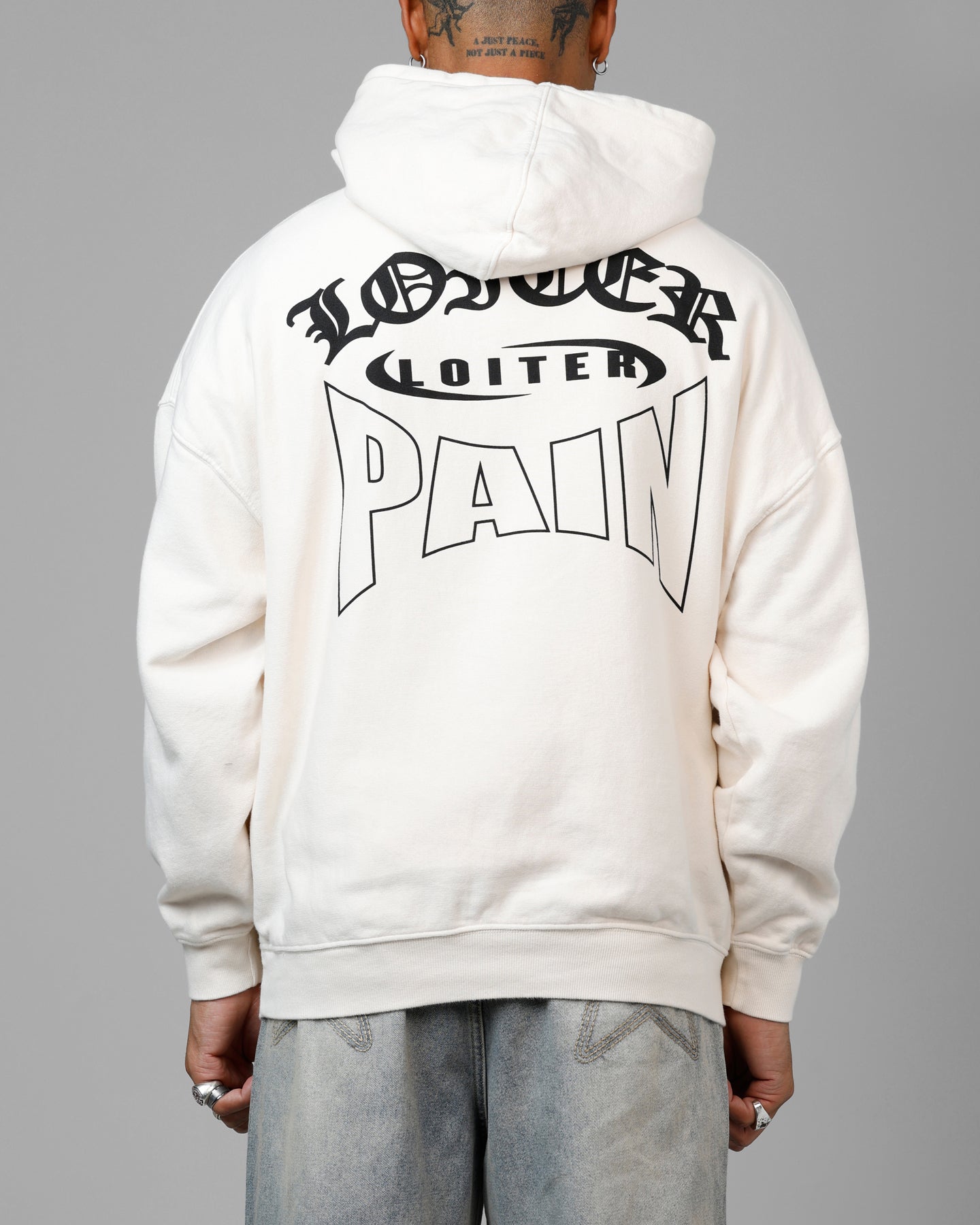 Loiter Ultimate Pain Premium Hoodie Off White