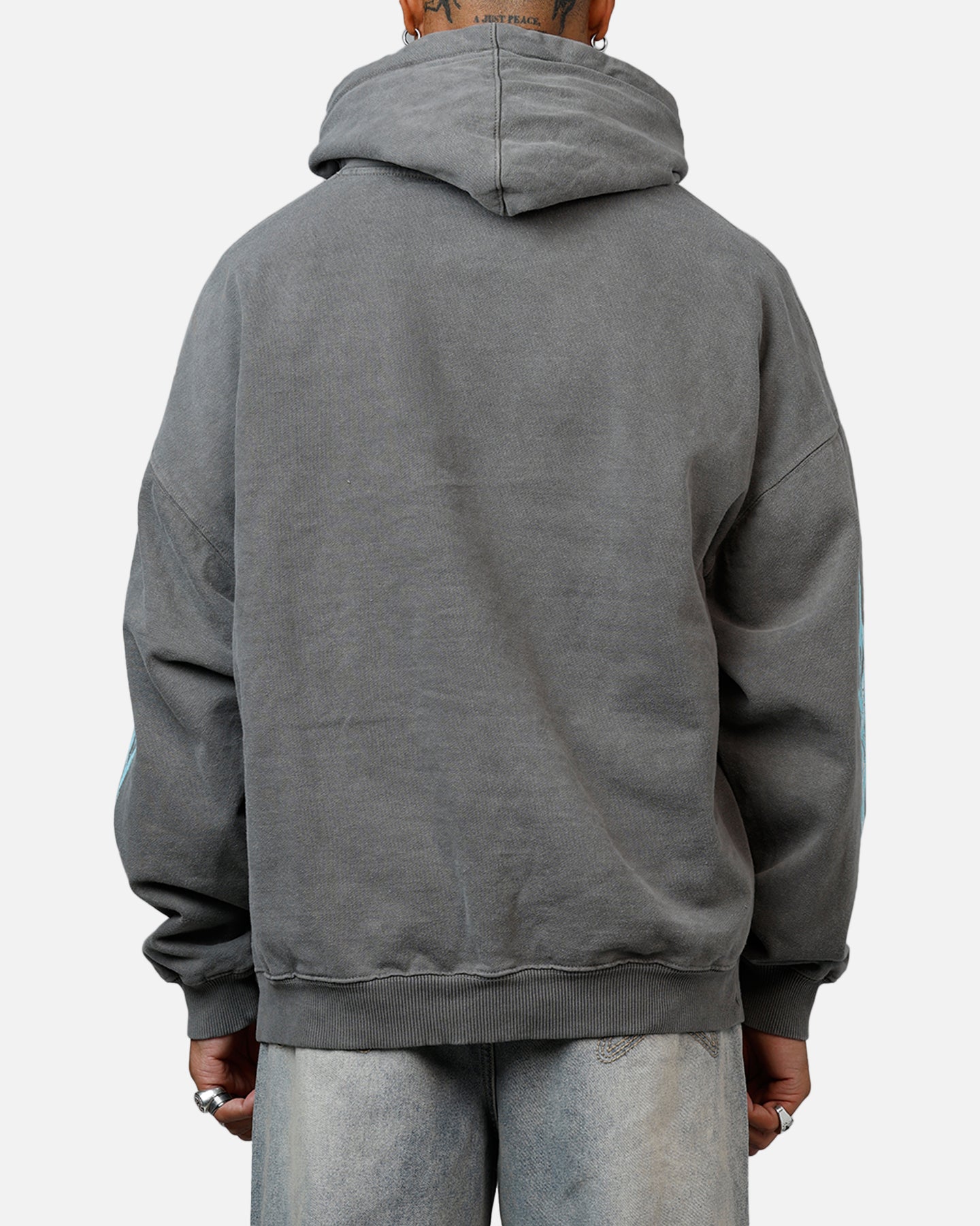73Studio X Lord Of The Rings The Balrog Premium Hoodie Washed Charcoal