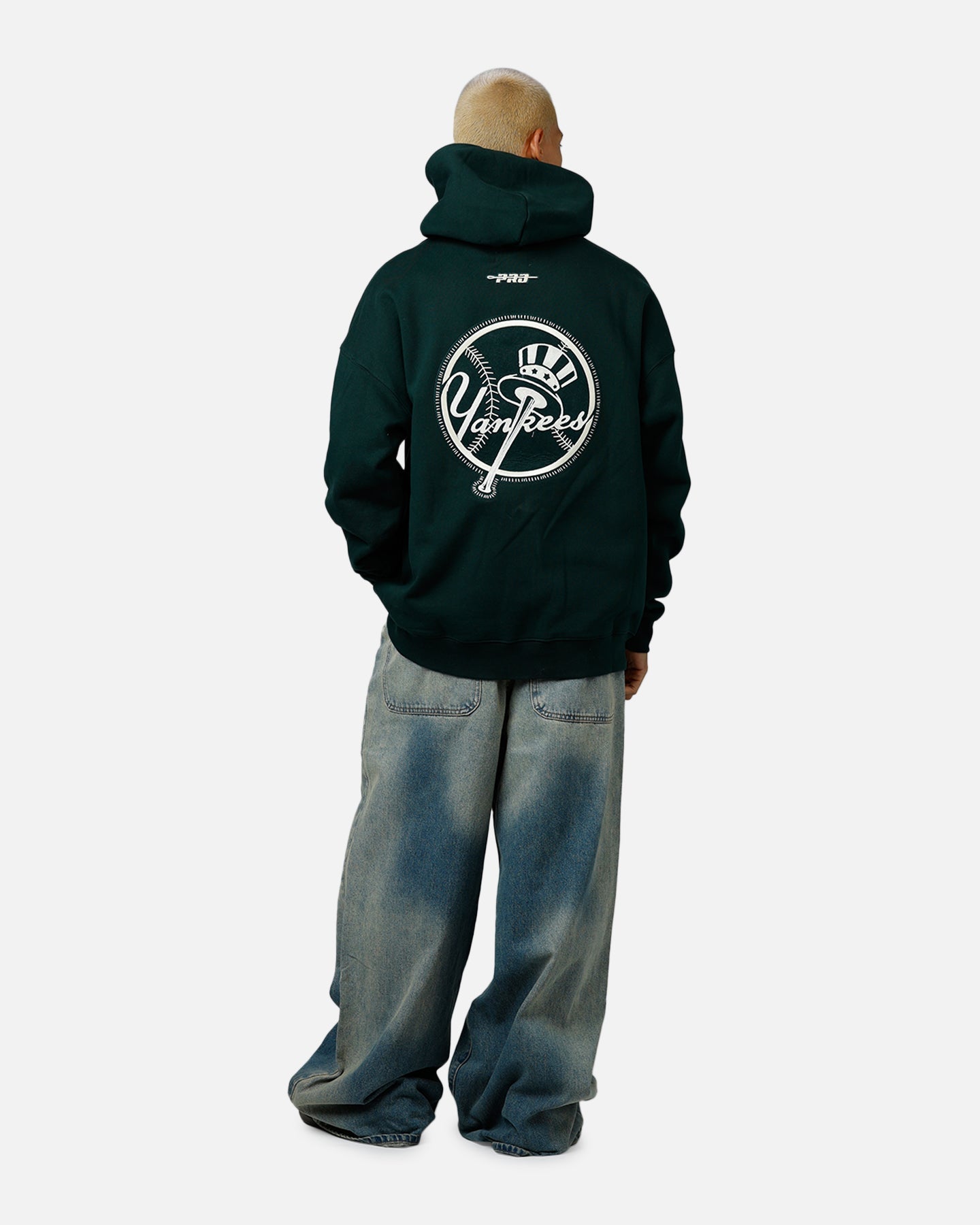 Pro Standard New York Yankees Tapestry 2.0 Hoodie Dark Green