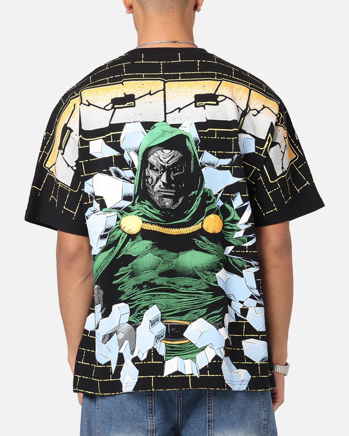 73Studio Marvel Doctor Doom All Over Print T-Shirt Black