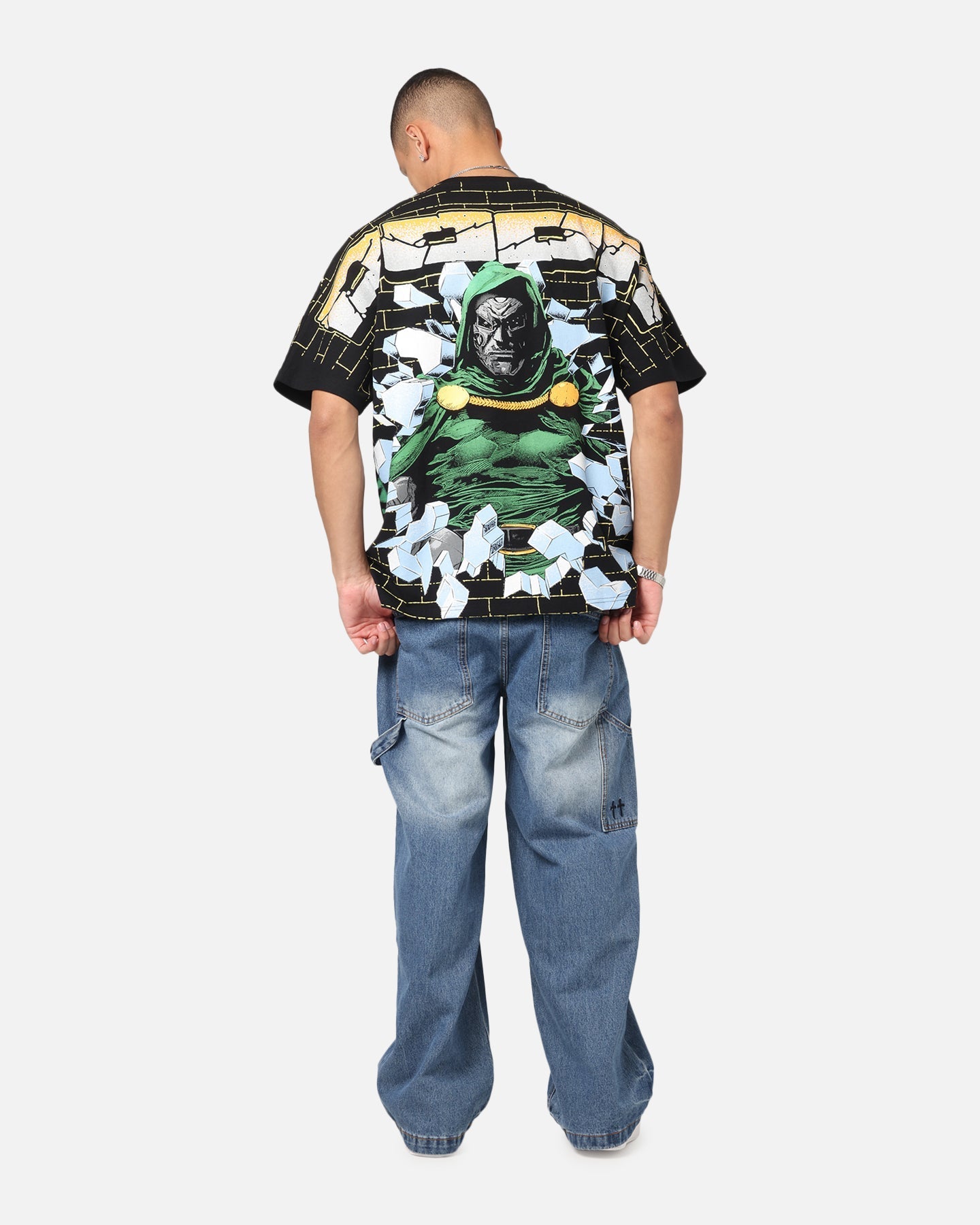 73Studio Marvel Doctor Doom All Over Print T-Shirt Black