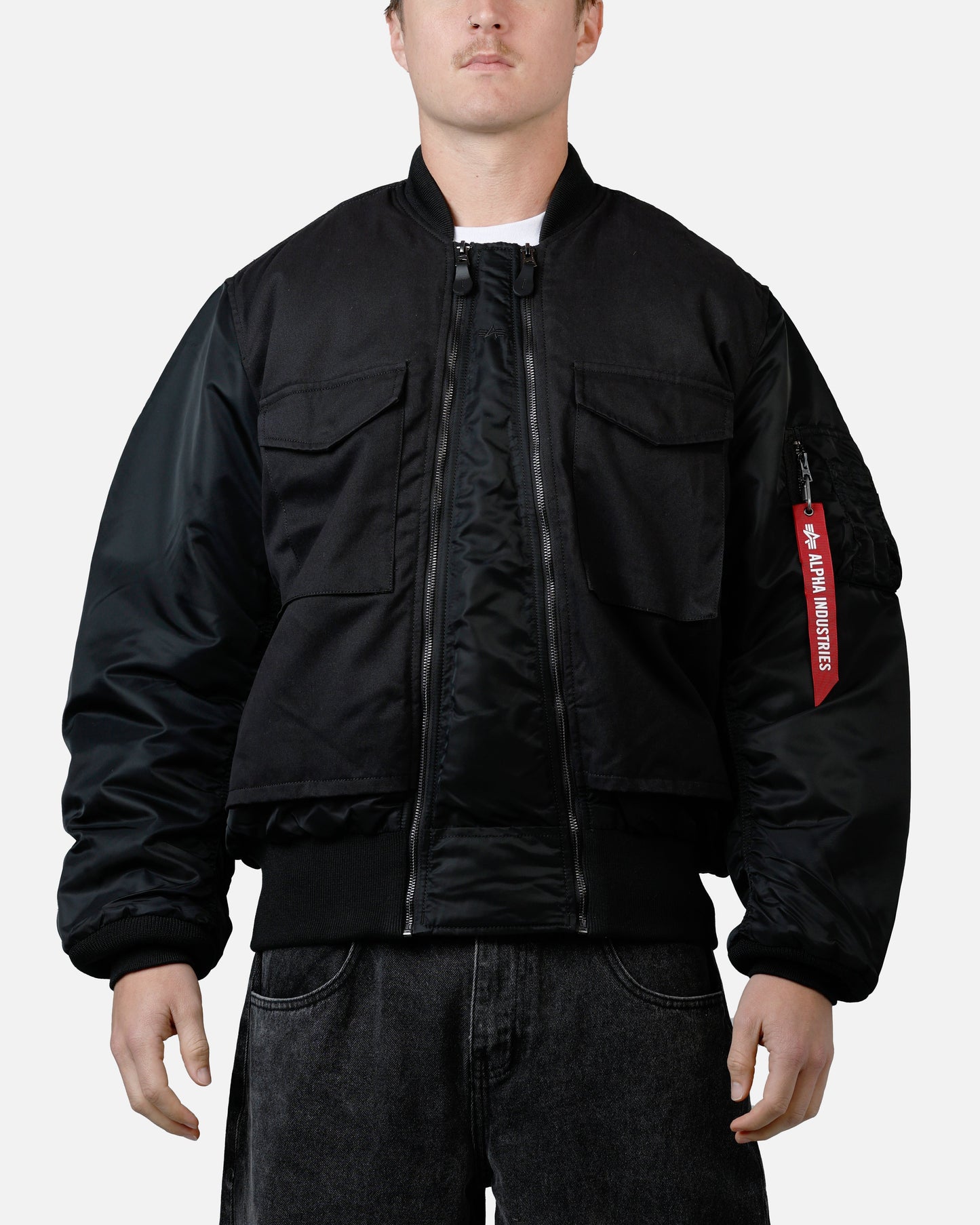 Alpha Industries MA-1 Mixed Cotton Jacket Black